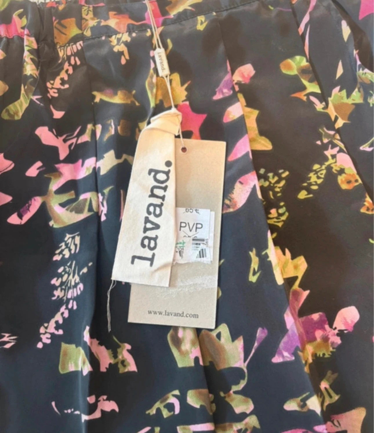 Falda corta Lavand XS nueva flores / Jupe fleurs / Skirt – Lavand – taille XS / 34 / 6 2