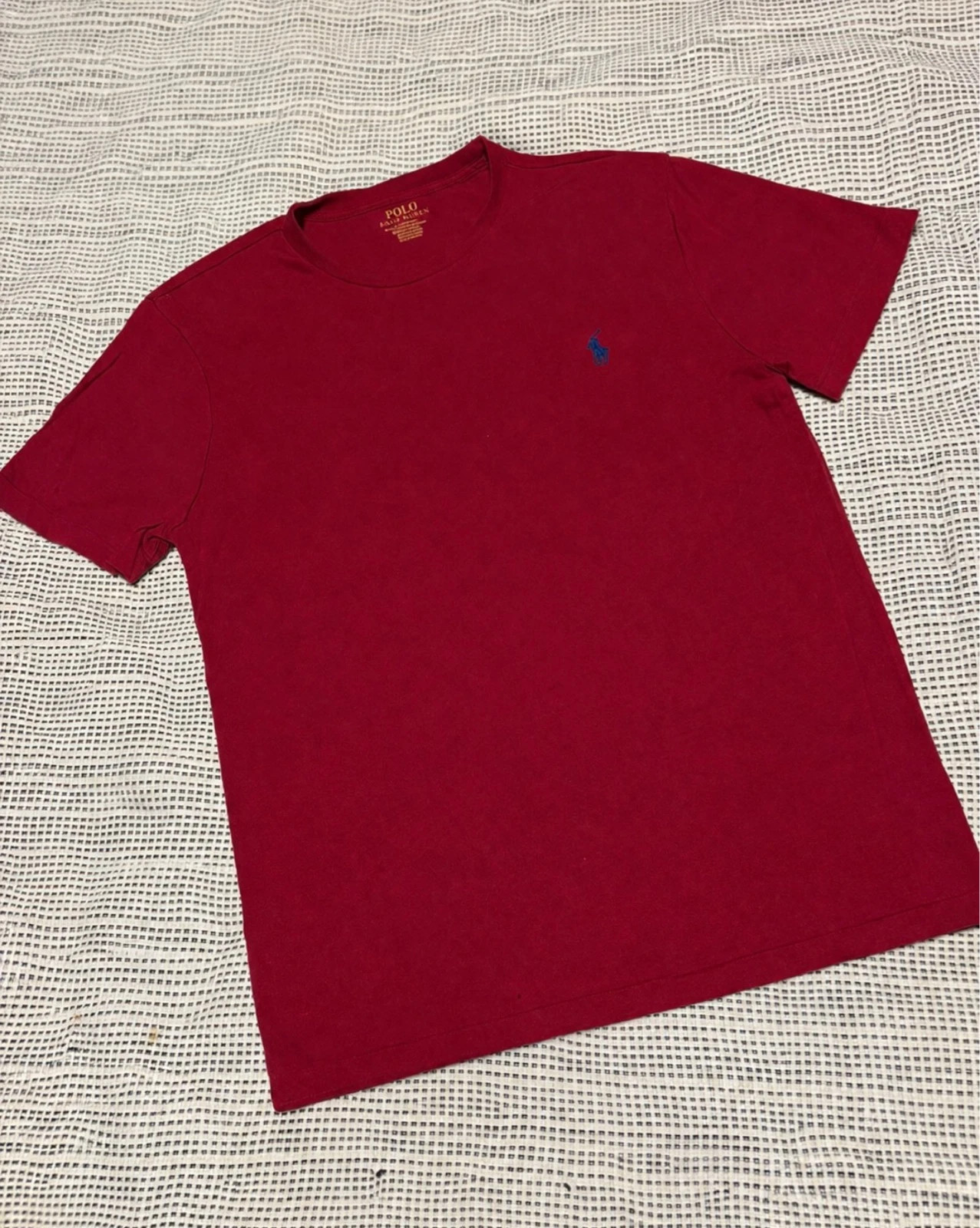 Polo Ralph Lauren Camiseta Roja Básica M Buen Estado (Dil)