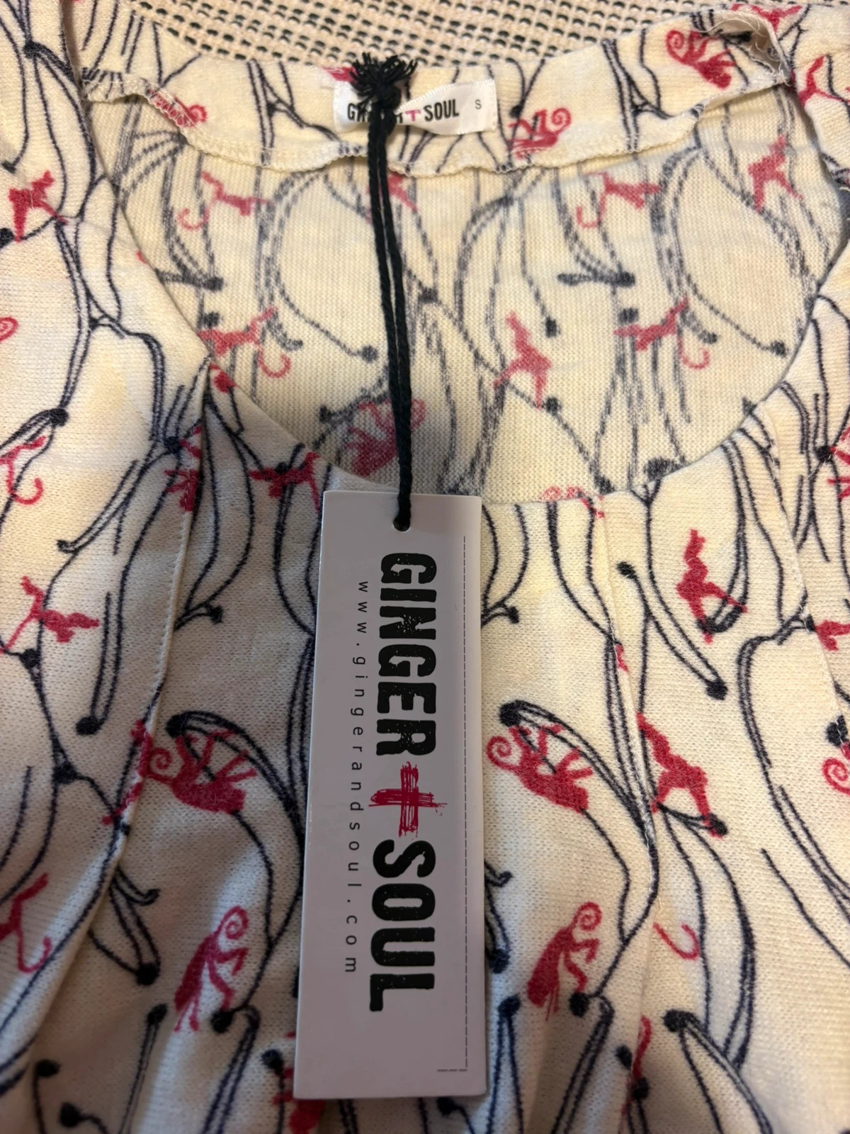 vestido mini cuello redondo estampado de la marca Ginger & Soul talla S – Ginger + Soul – taille S / 36 / 8 2
