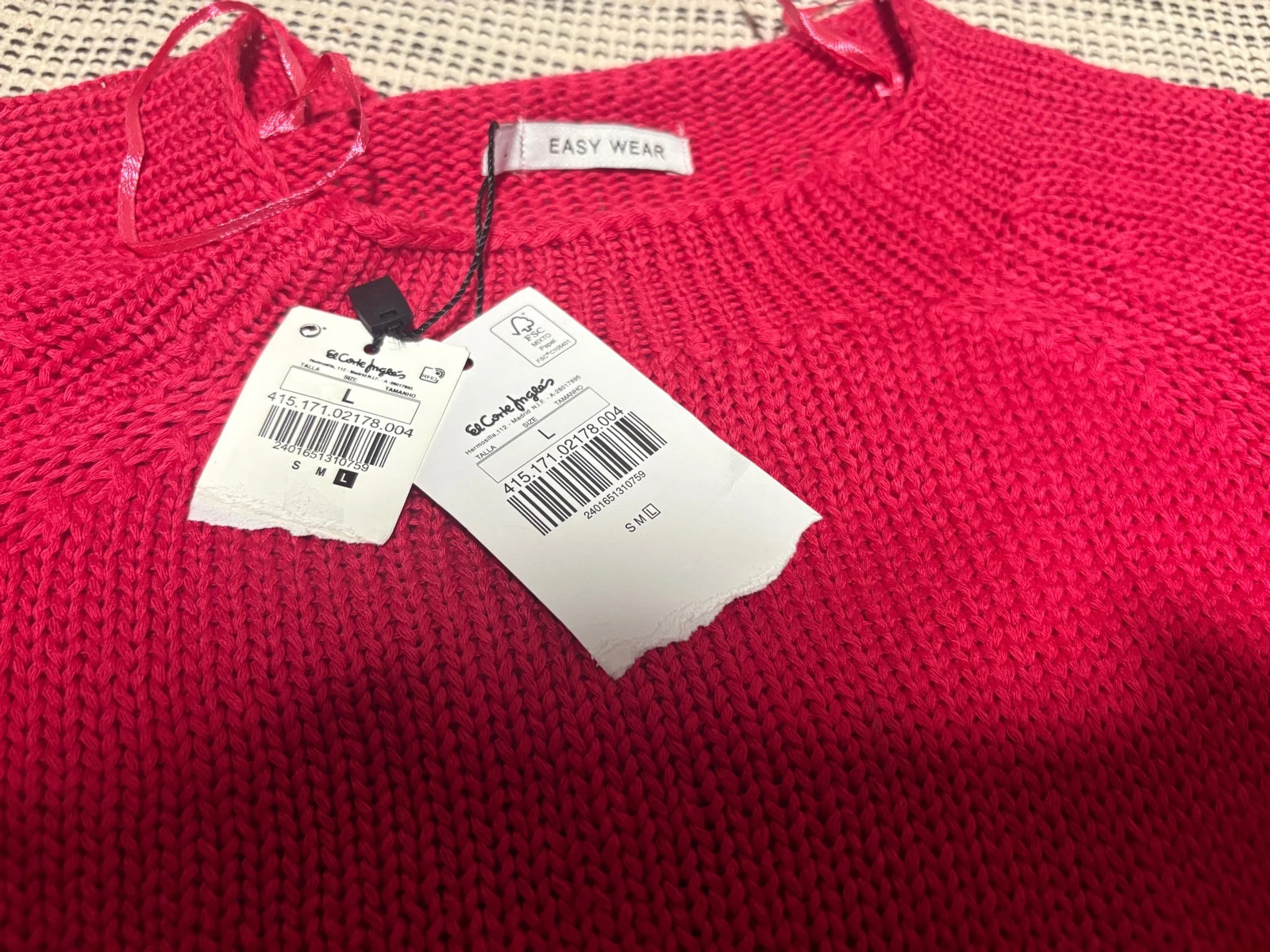 jersey fuscia de punto de la marca Easy Wearvtalla L – Easy Wear – taille L / 40 / 12 2