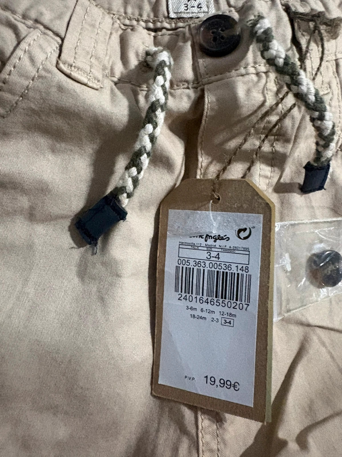 *pantalon chino beige brotes el corte ingles nino 3 4 anos trousers pantalon beige 100cm – Brotes – taille 3 ans / 98 cm 4