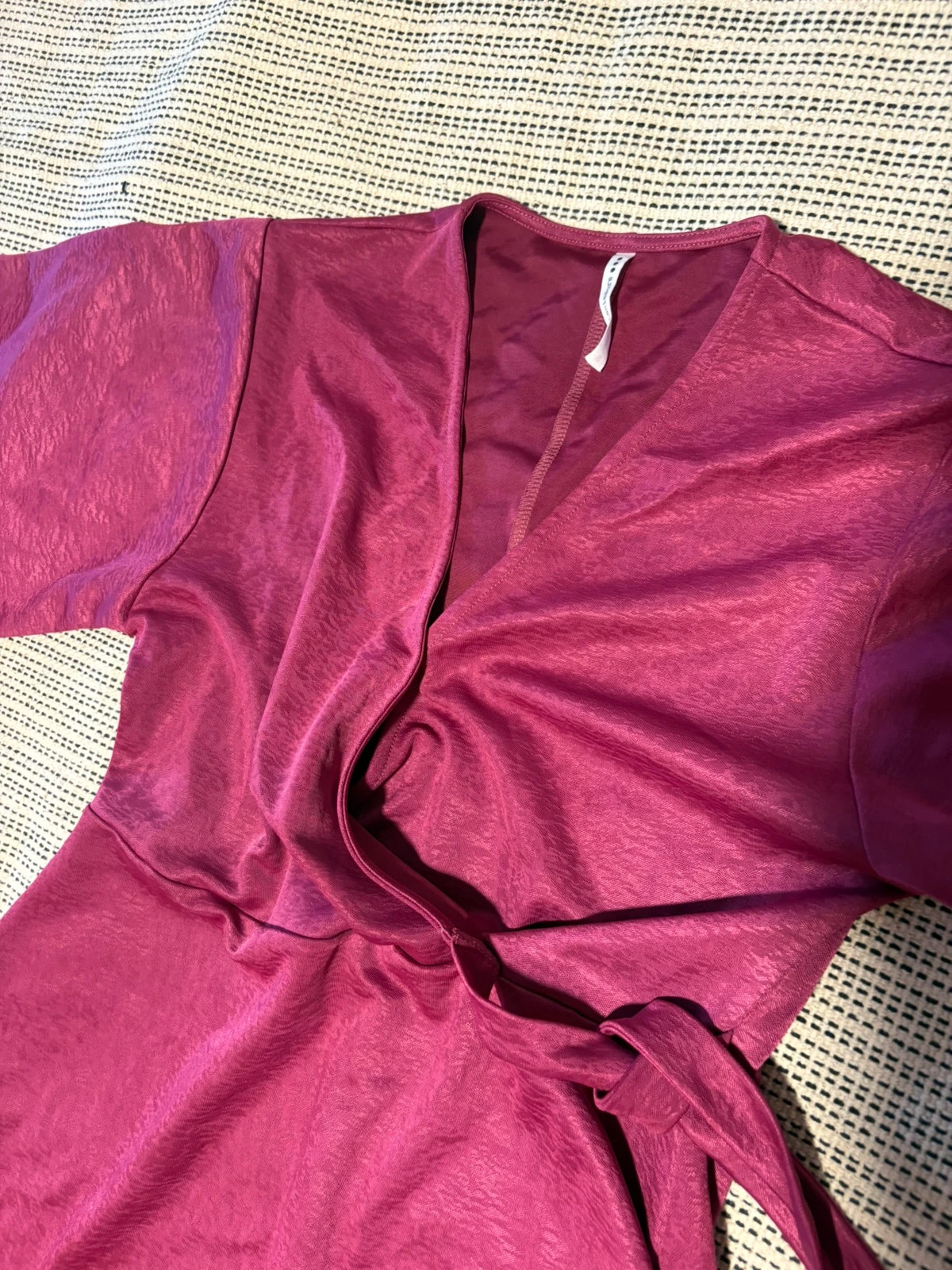 Vestido cruzado fucsia Golden Scissors Talla M – golden scissors – taille M / 38 / 10 4