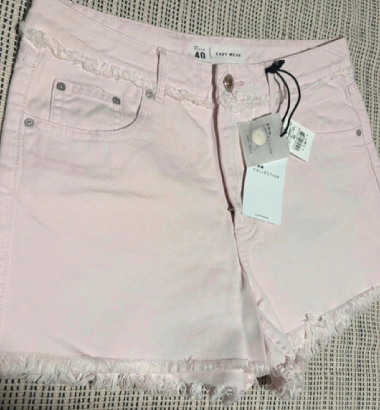 Short denim rosa palo Easy Wear nuevo con etiqueta talla 40 – Easy Wear – taille L / 40 / 12 2
