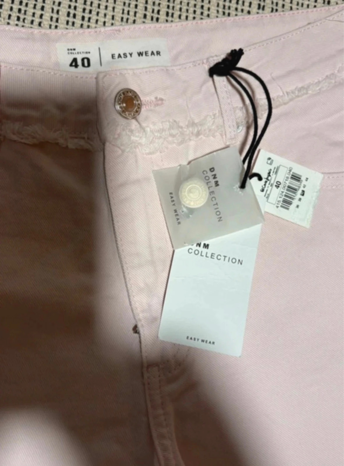 Short denim rosa palo Easy Wear nuevo con etiqueta talla 40 – Easy Wear – taille L / 40 / 12 4