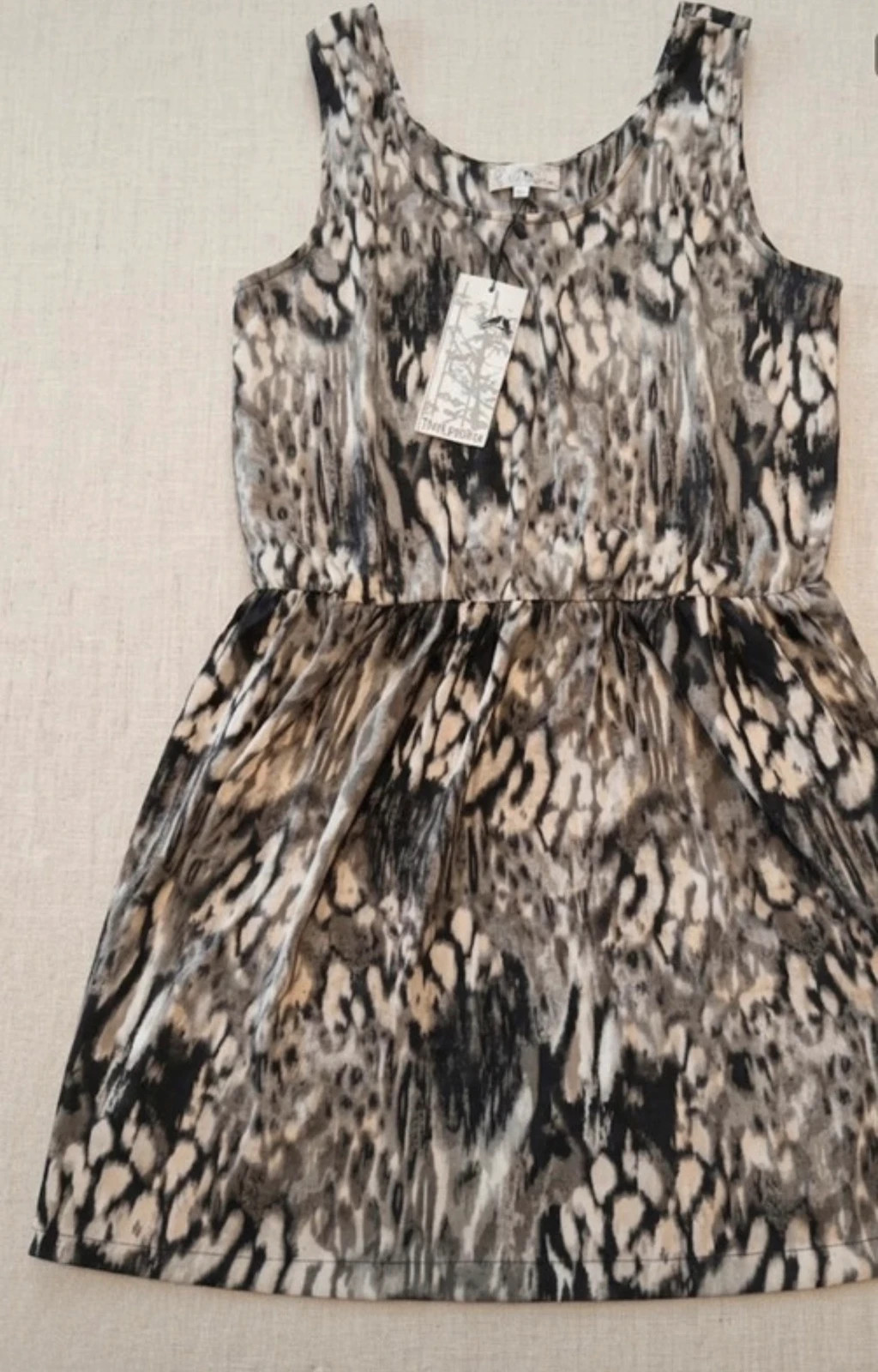 Vestido Think Positive animal print leopardo robe dress jurk XL BNWT – Think Positive – taille XL / 42 / 14 2