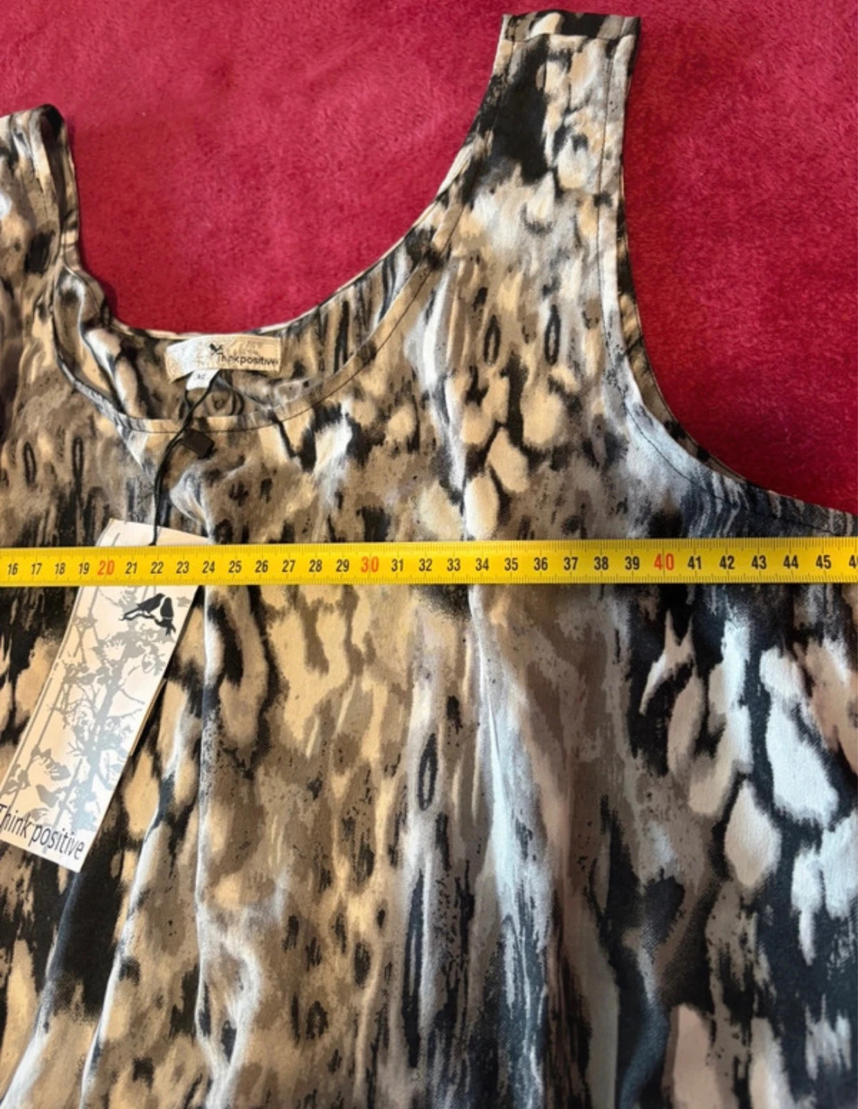 Vestido Think Positive animal print leopardo robe dress jurk XL BNWT – Think Positive – taille XL / 42 / 14 5