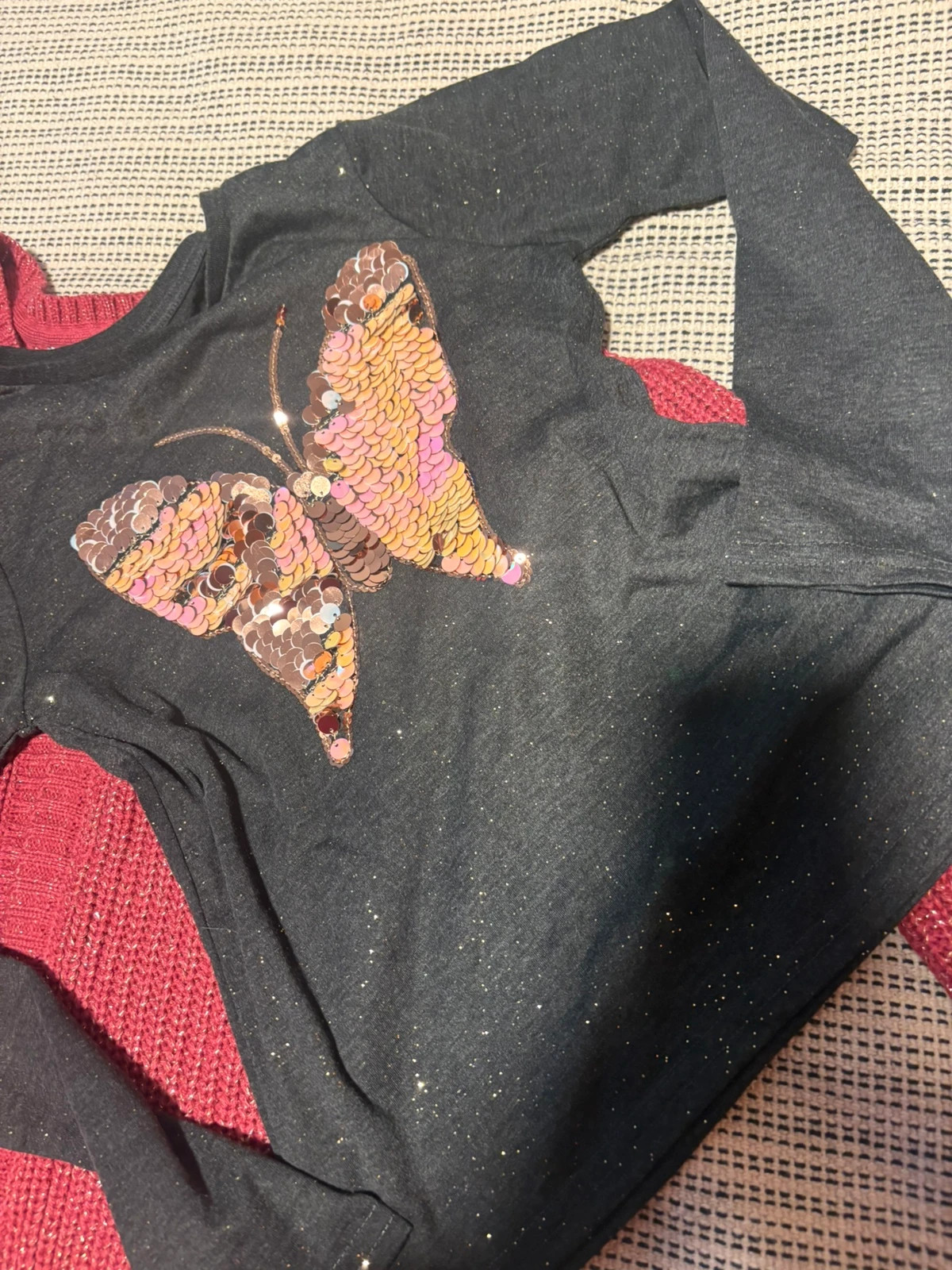 Conjunto Suéter rosa fucsia y camiseta gris oscuro de manga larga talla 9-10 años (amoi.c) – Primark – taille 9 ans / 134 cm 5