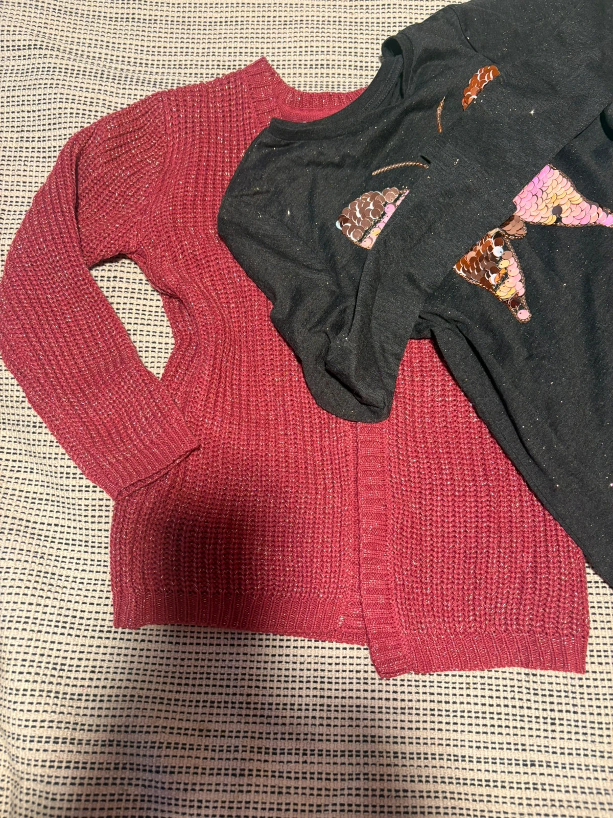Conjunto Suéter rosa fucsia y camiseta gris oscuro de manga larga talla 9-10 años (amoi.c) – Primark – taille 9 ans / 134 cm 3