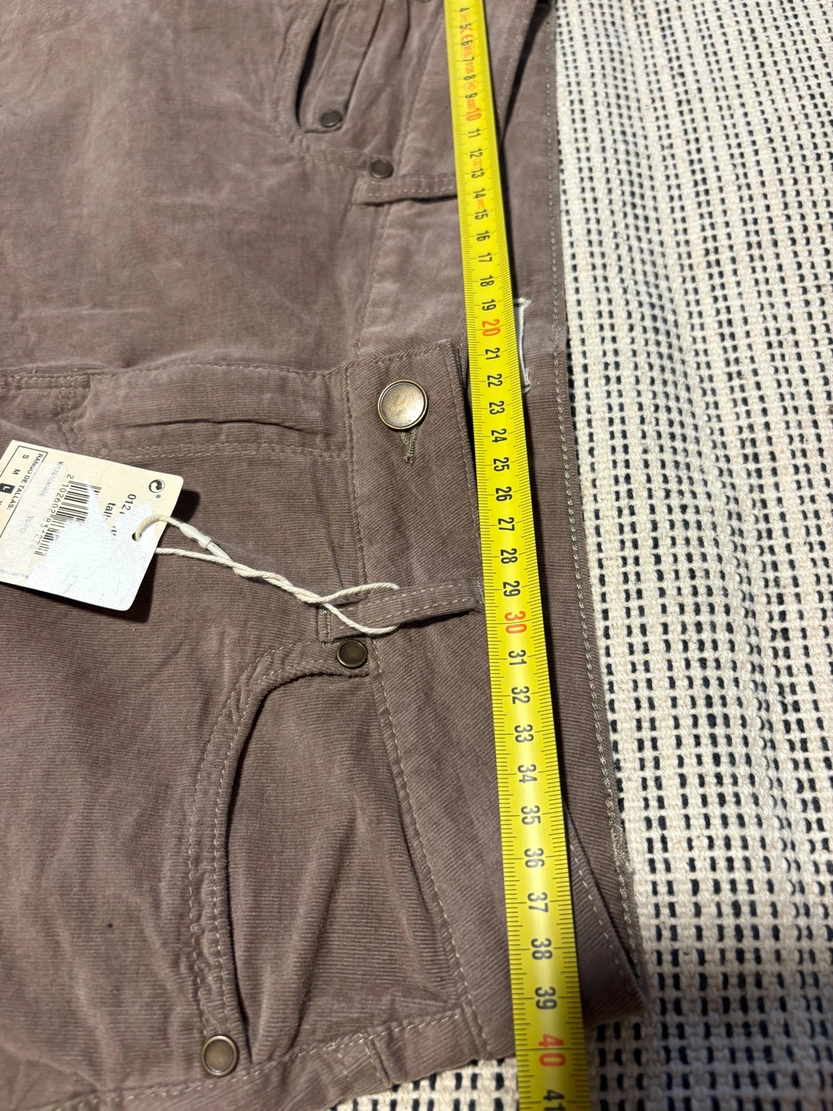 Falda beige de pana talla L – Unit – taille L / 40 / 12 4