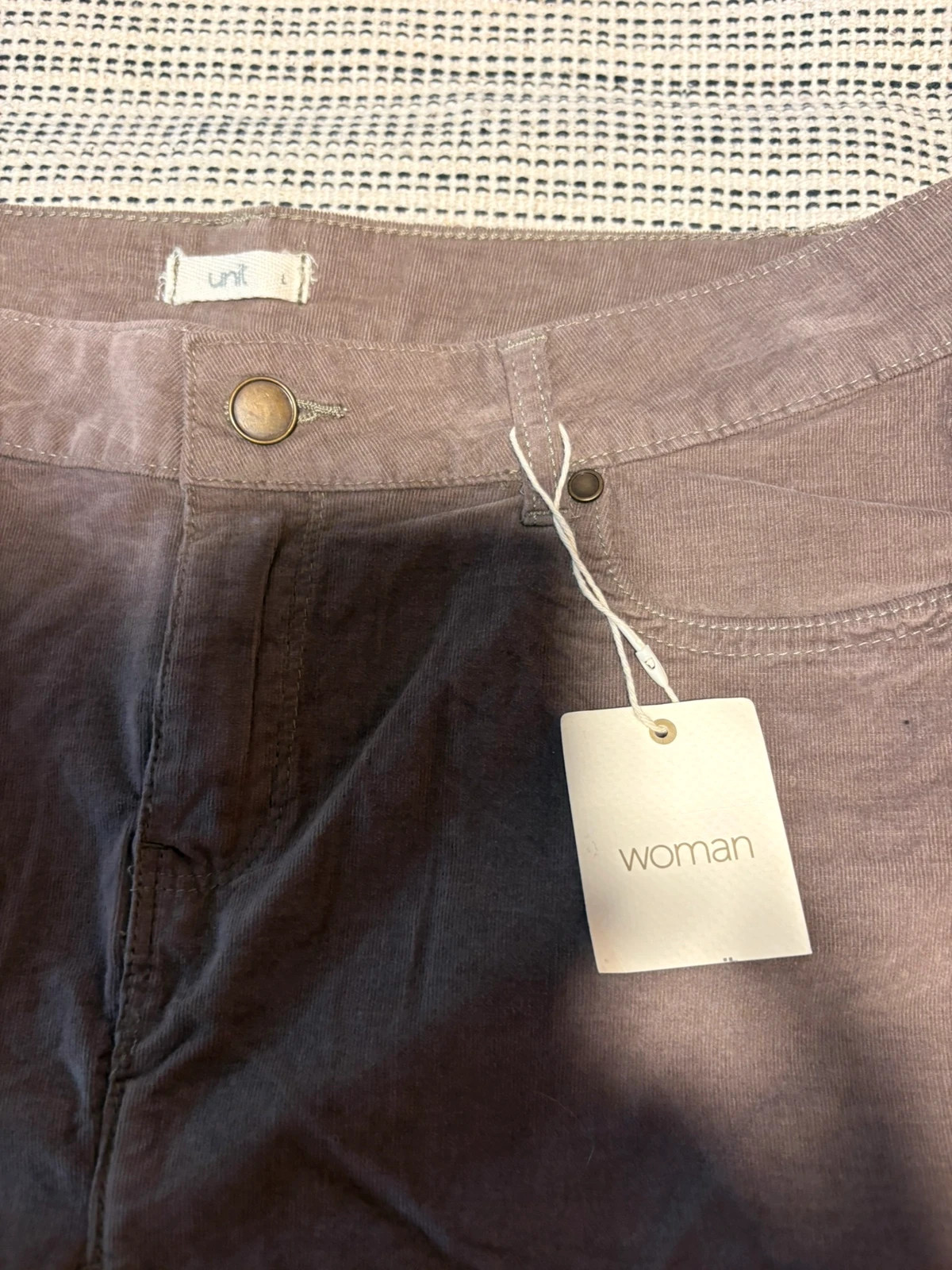 Falda beige de pana talla L – Unit – taille L / 40 / 12 3