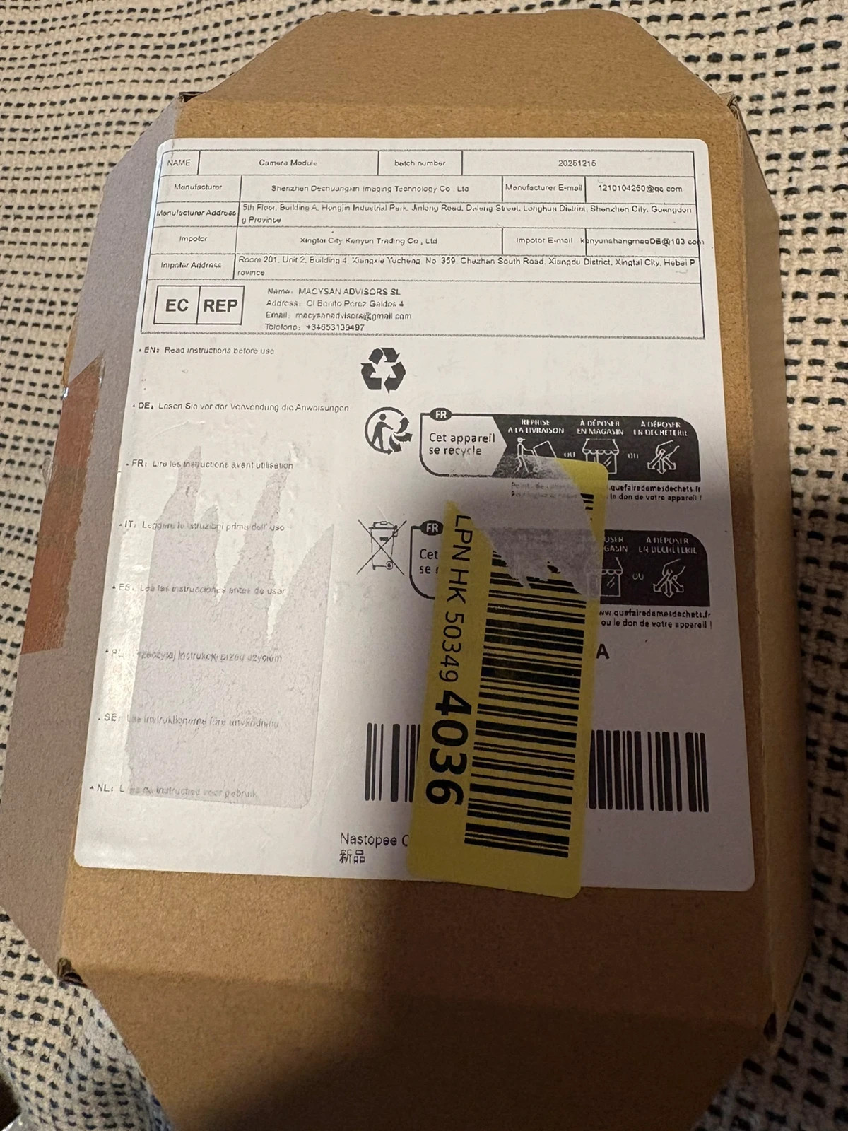 3 módulos de cámara USB (amoi.c) – Shenzhen Dechuangxian Imaging Technology 5