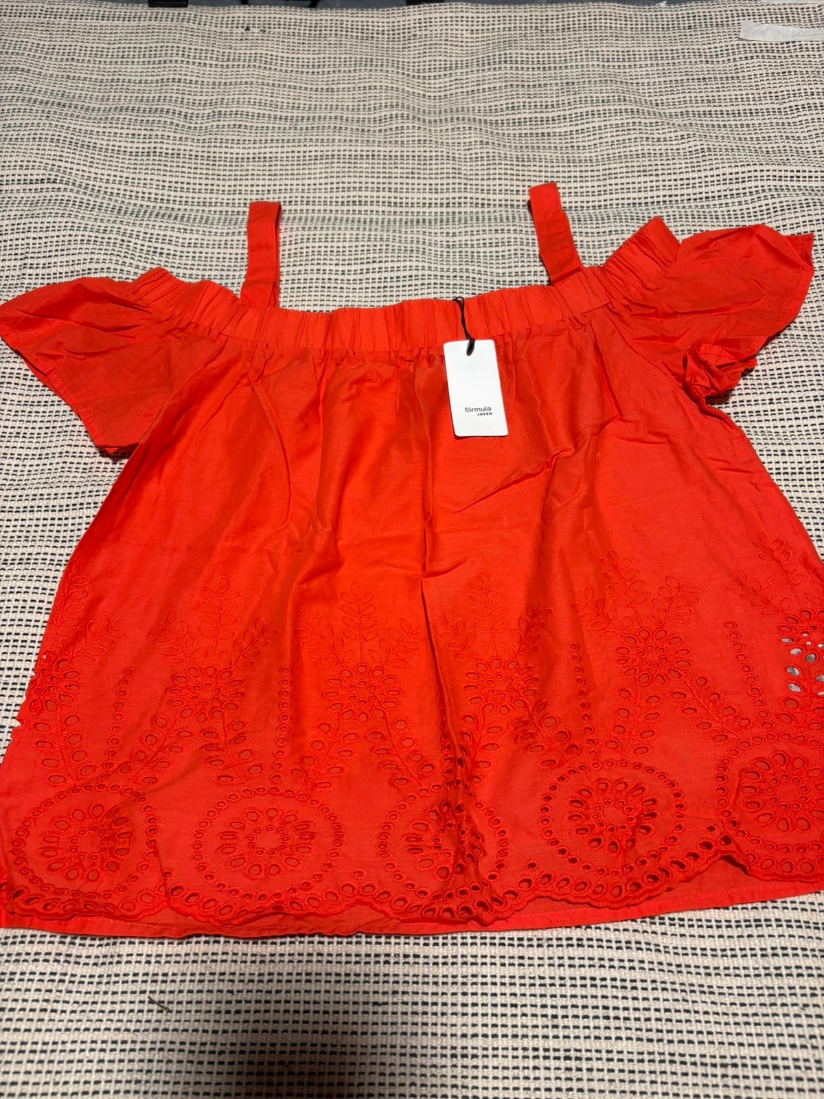Blusa escote bardot color rojo de fórmula joven talla 40 – Fórmula Joven – taille L / 40 / 12 2