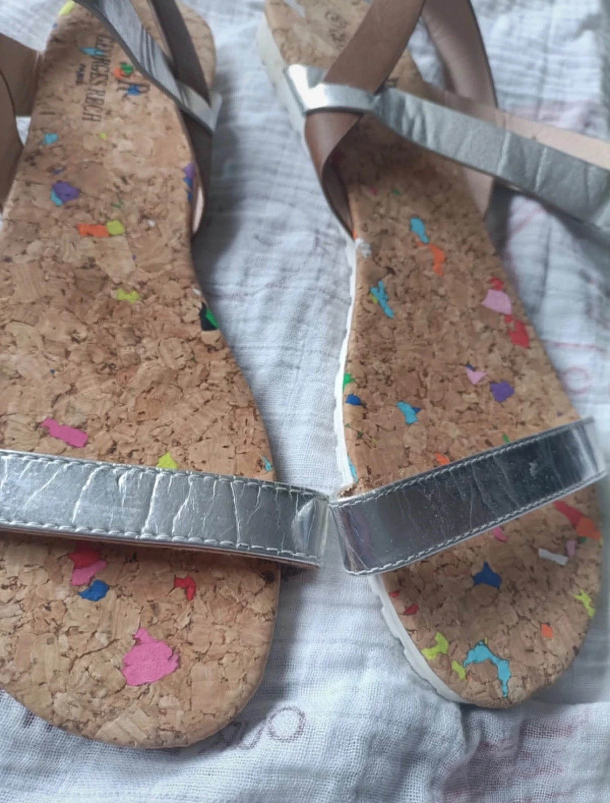 Sandalias plateadas Georges Rech talla 40 (amsl.0.e)