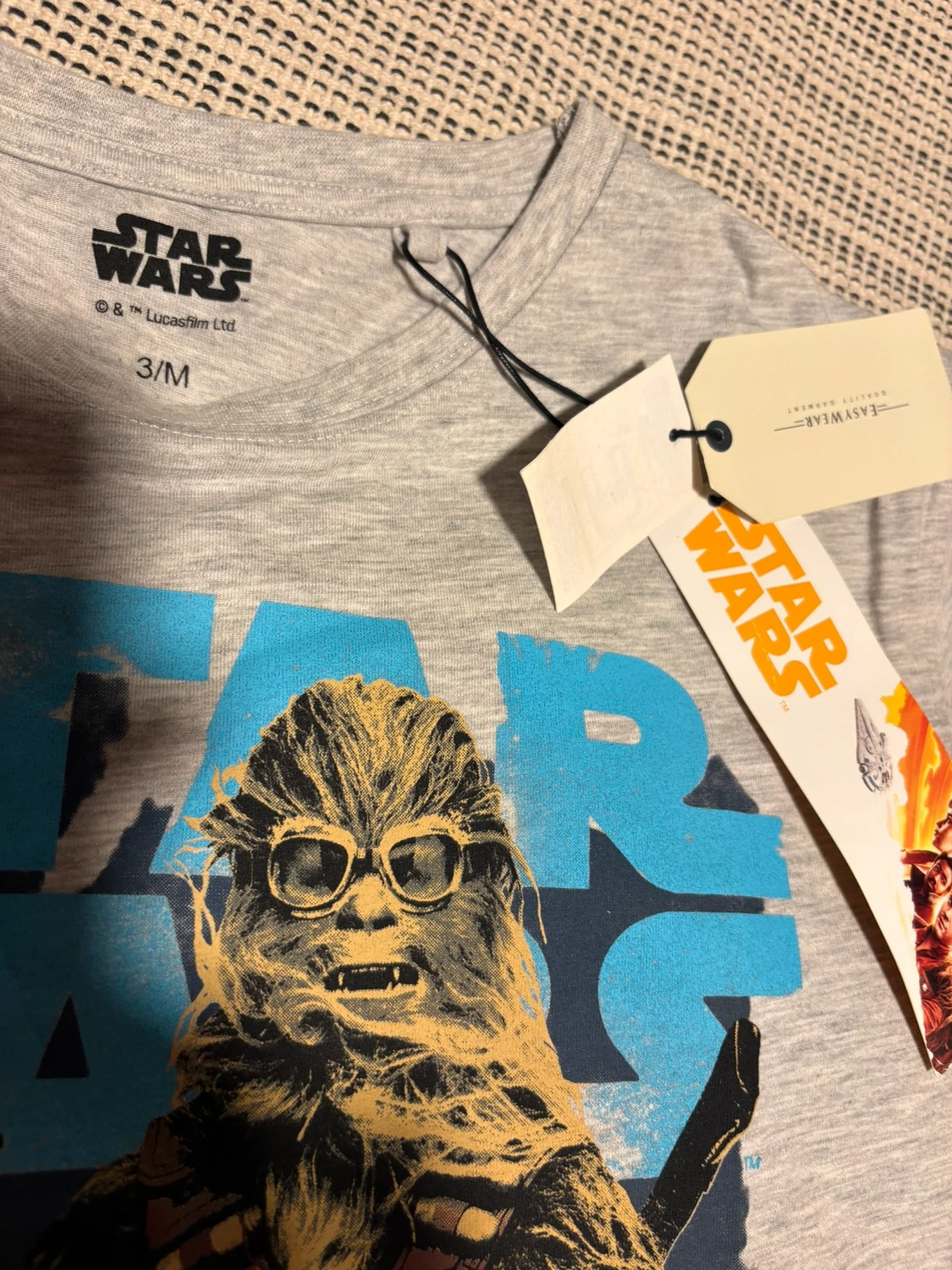 camiseta gris jaspeado de Star Wars talla M – Easy Wear – taille M 2