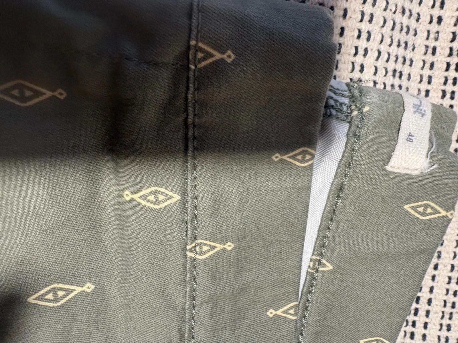 leggings verde oliva con rombos talla 48 – Unit – taille 4XL / 48 / 20 3