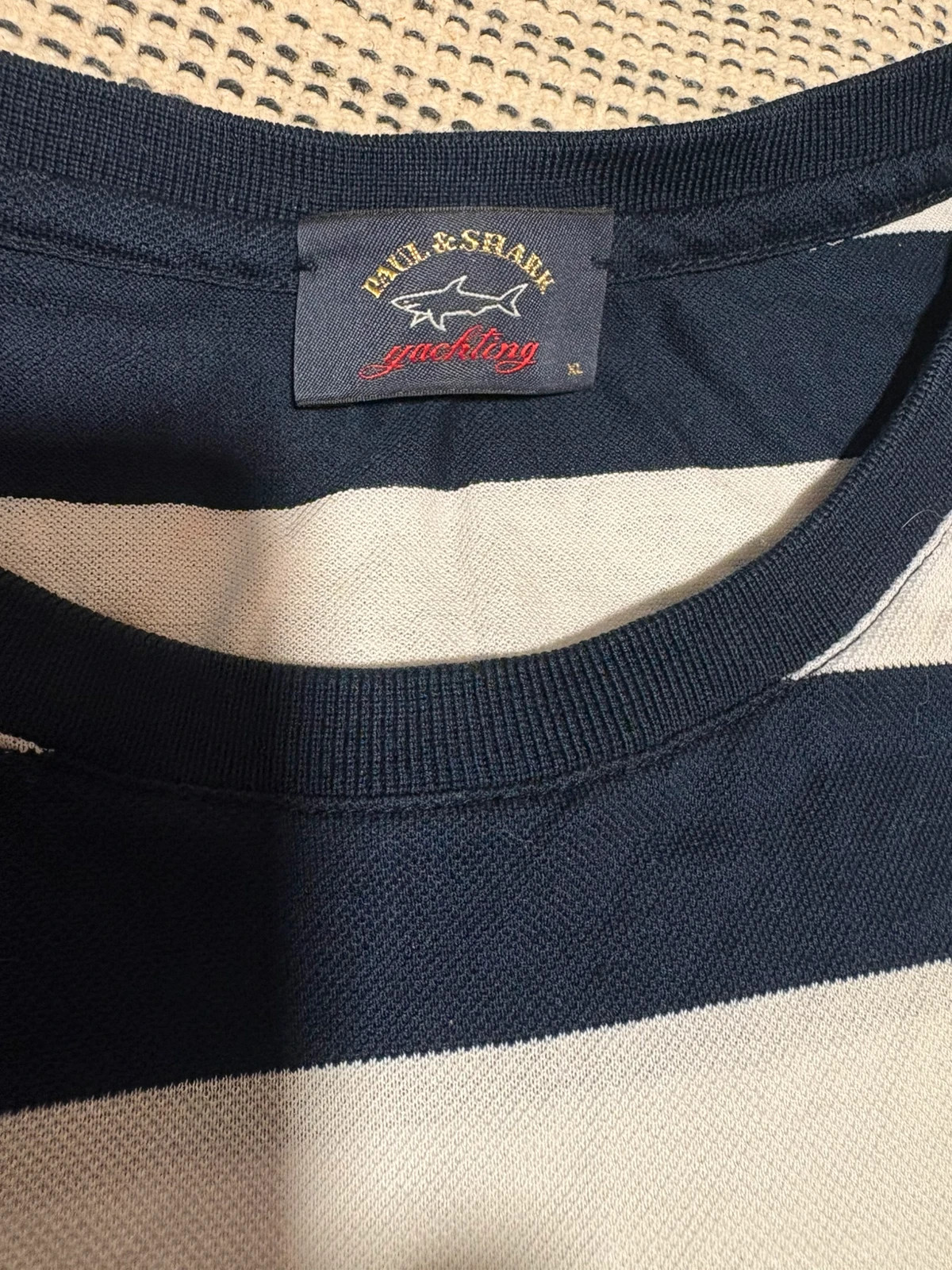 camiseta Paul & Shark talla XL diseño de rayas geométricas. – Paul & Shark – taille XL 3