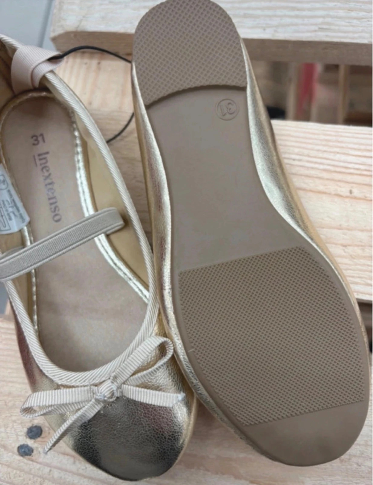 bailarinas doradas para niña talla 31 (amoib) – In Extenso – taille 31 3