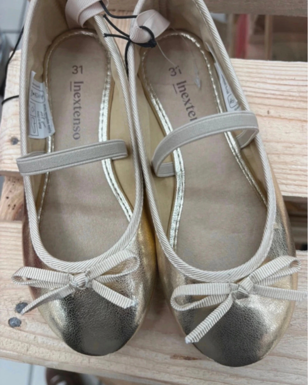 bailarinas doradas para niña talla 31 (amoib) – In Extenso – taille 31 4