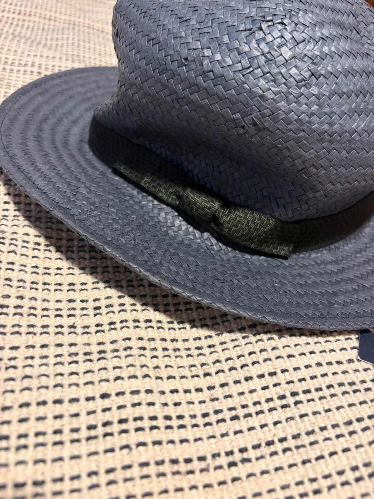 sombrero de paja estilo fedora en un tono azul grisáceo marca Dustin (b) – Dustin – taille 58 2