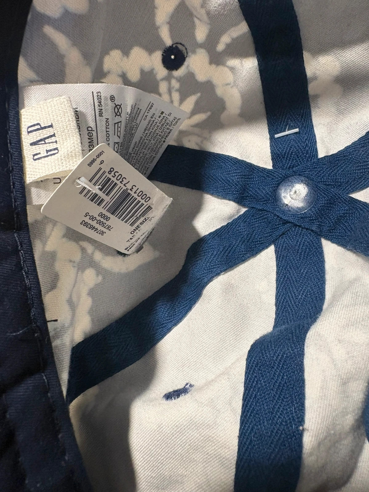 gorra de béisbol Blue floral de la marca Gap – GAP – taille Taille unique 4