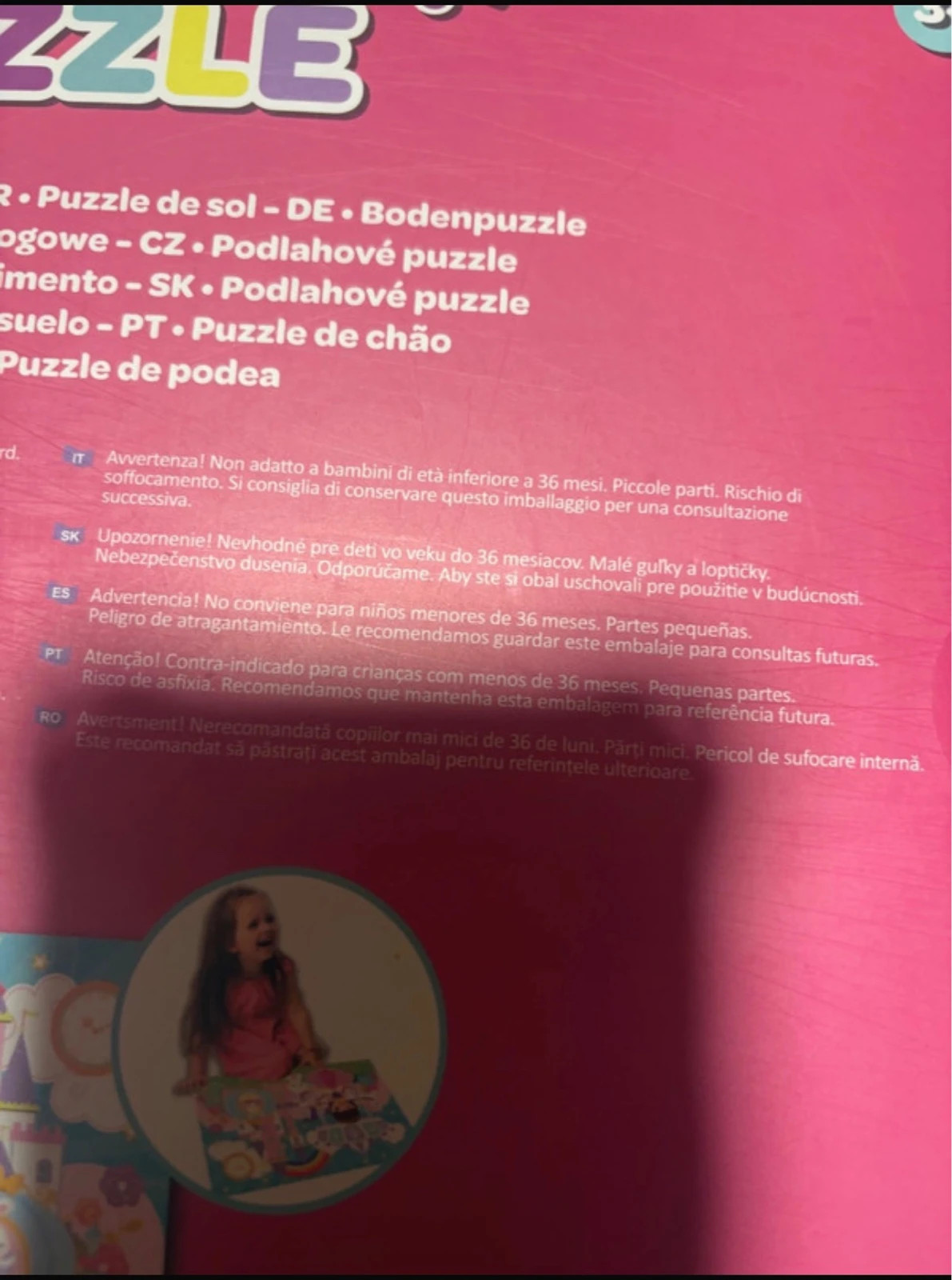 rompecabezas de piso Toy Universe con temática de unicornios y 24 piezas (amoi.act) – Action 4