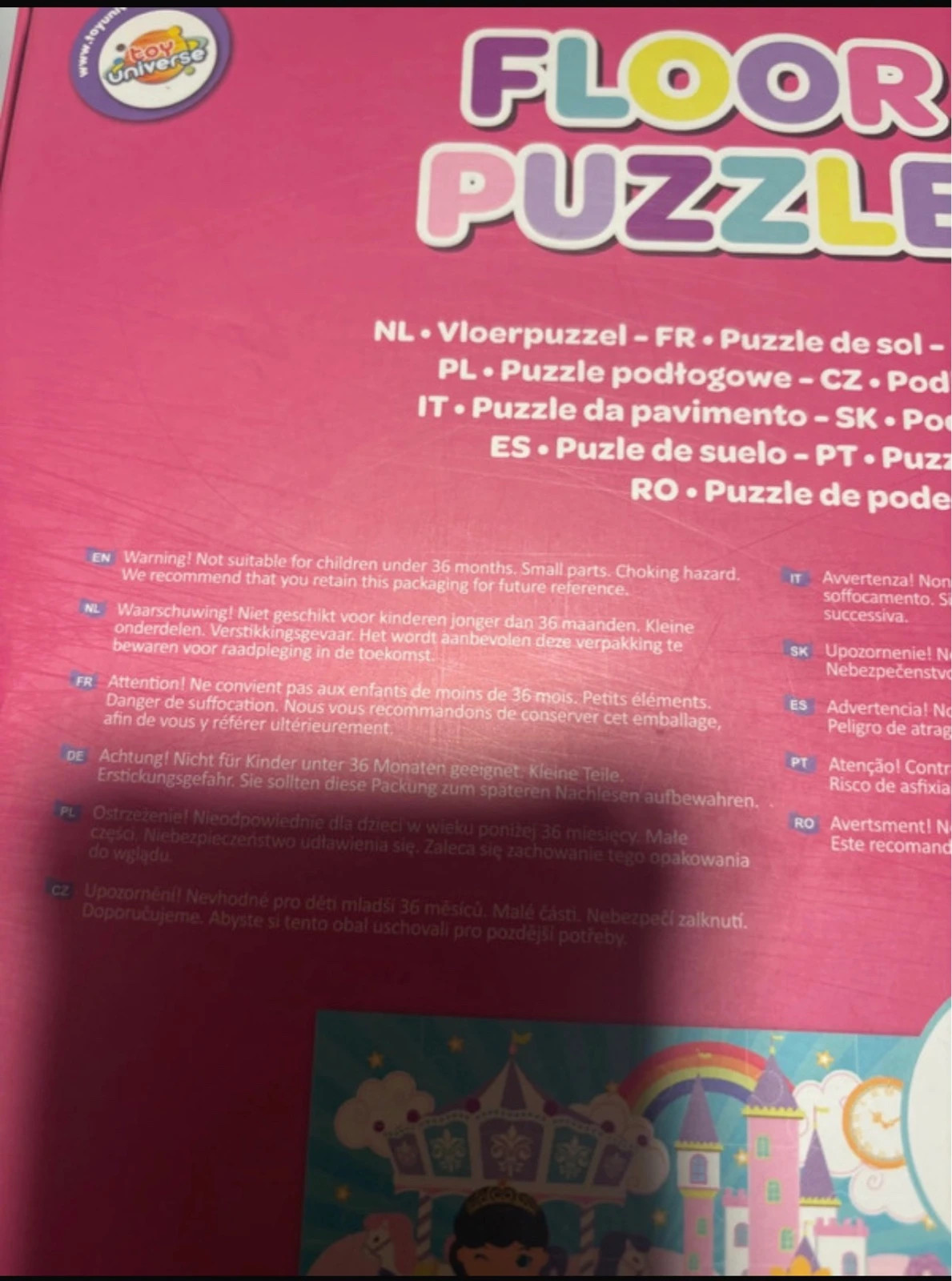 rompecabezas de piso Toy Universe con temática de unicornios y 24 piezas (amoi.act) – Action 5