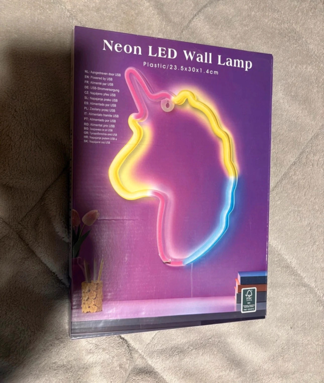 lámpara de pared neón LED de unicornio – Action 5