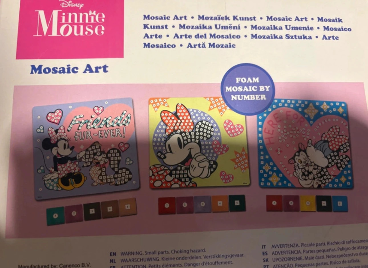 Juego de manualidades Minnie Mouse Mosaic Art (amoi.act) – mosaic art 5