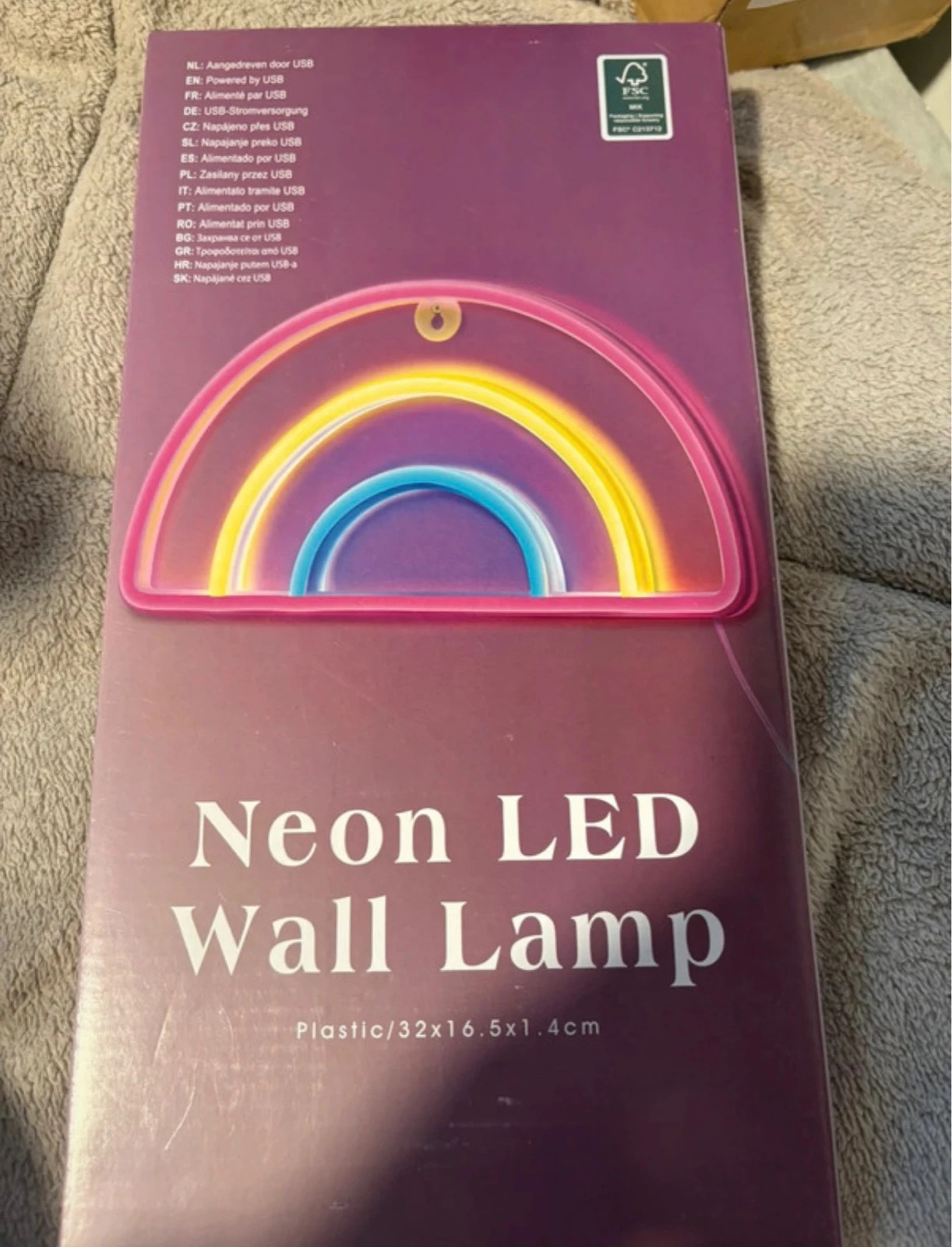 *Lámpara de Pared LED Neón Arcoíris USB / Neon Wall Light Rainbow / Lampe Enseigne – Action 5