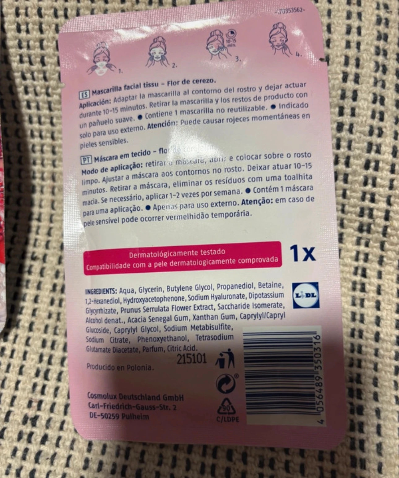 mascarillas faciales de tejido de la marca Cien – Cien 3