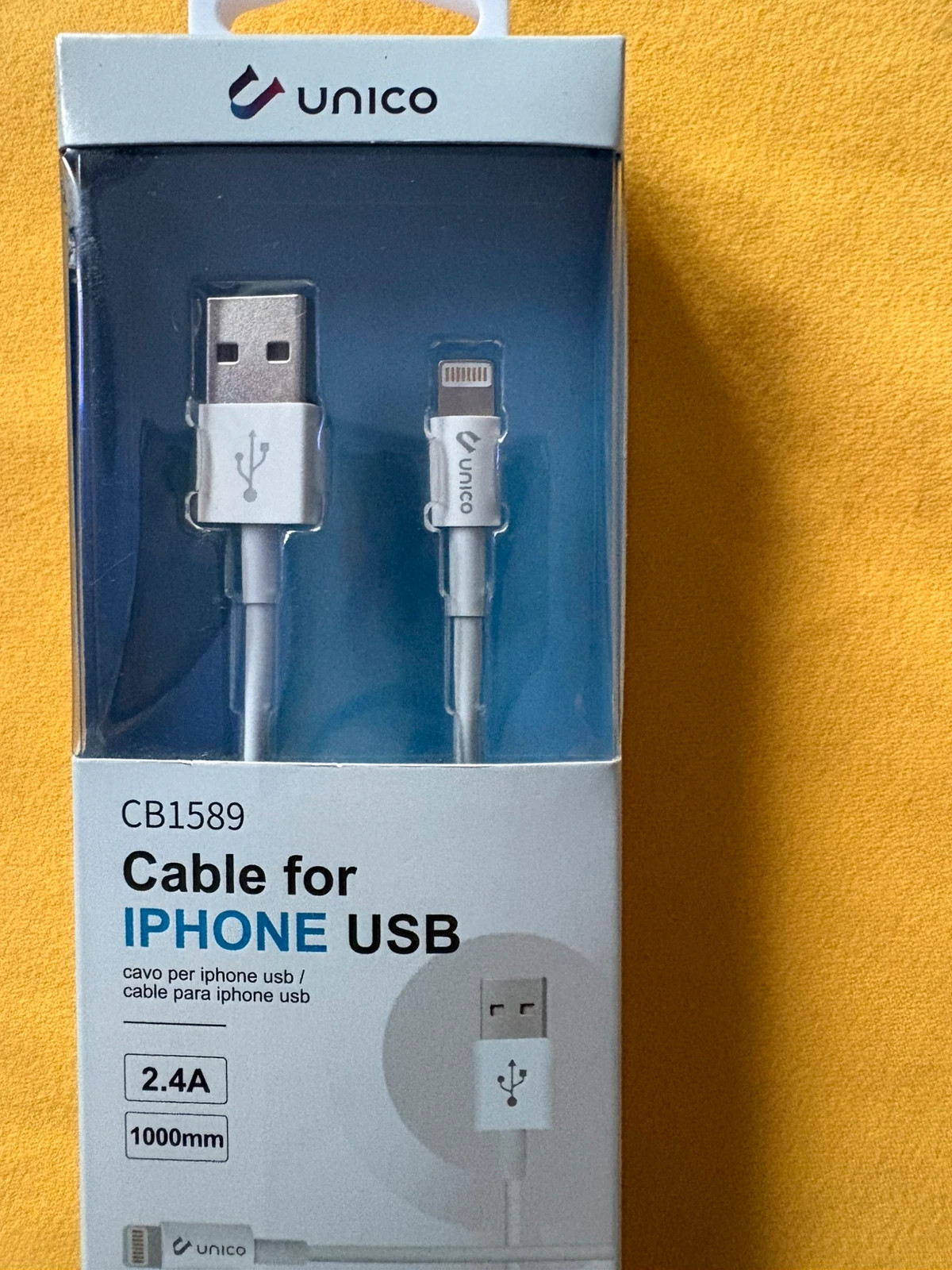 Cable iPhone USB 2.4A (amoi) – Unico 2