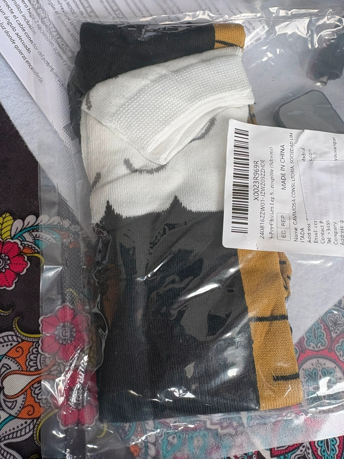 3 pares de calcetines divertidos pata de pollo unisex (amoi.c) – Local – taille Taille unique 2