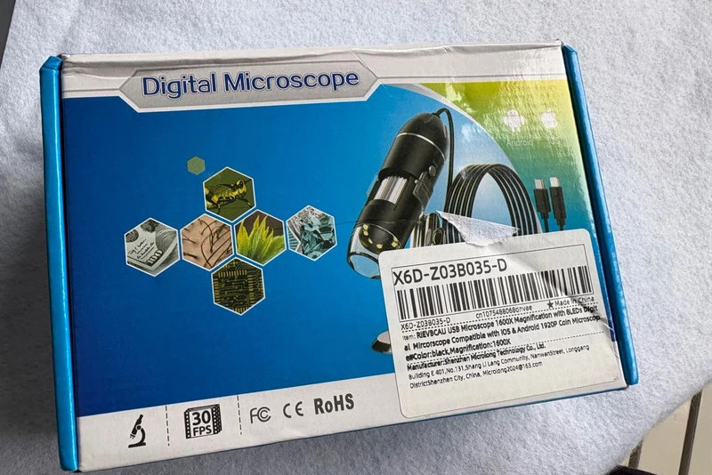 microscopio digital USB portátil (amoi.f) – Rohs 2