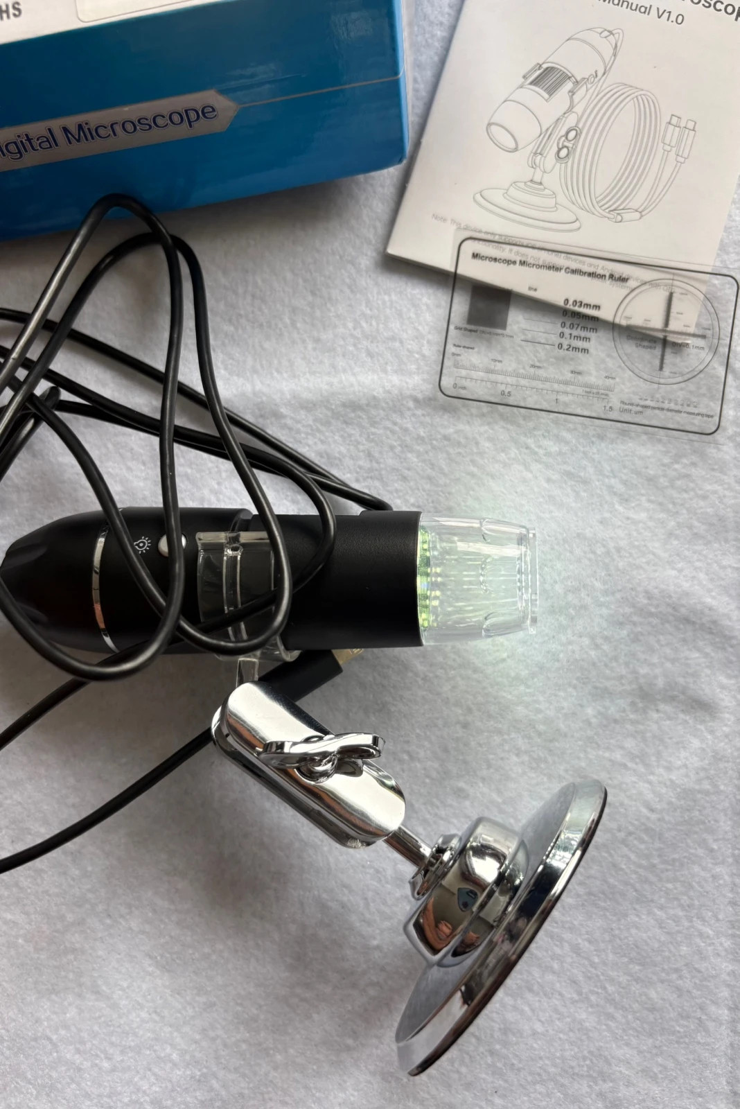 microscopio digital USB portátil (amoi.f) – Rohs 5