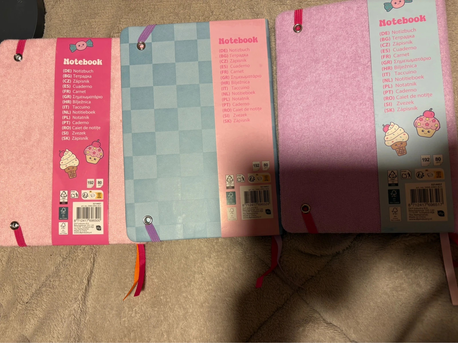 Lote 3 cuadernos 192paginas (amoi.act) – DLP 3