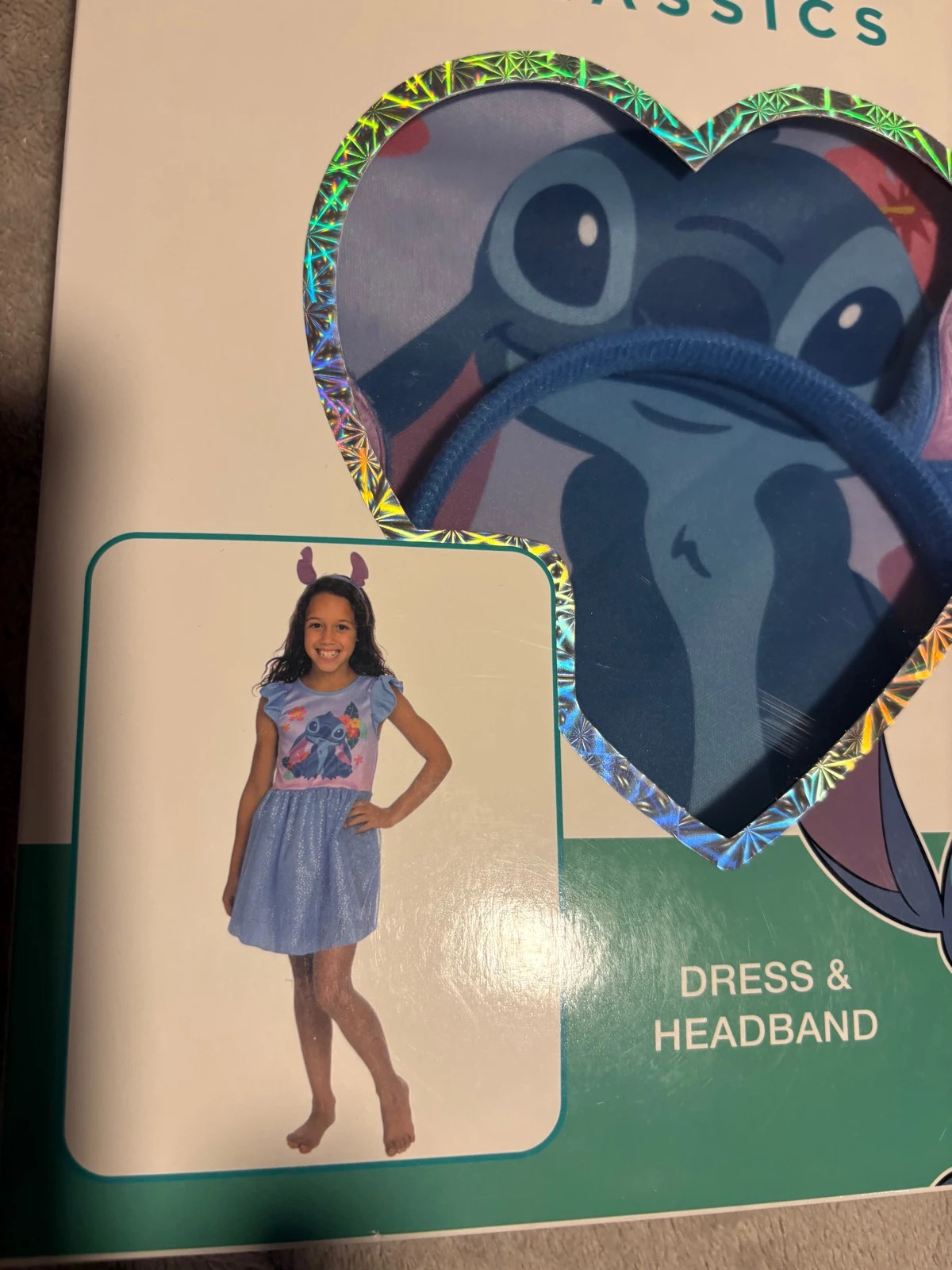 Vestido y diadema de Disney Classics con temática de Stitch para niñas de 5 a 6 años (amoi.act) – Disney – taille 5 ans / 110 cm 3