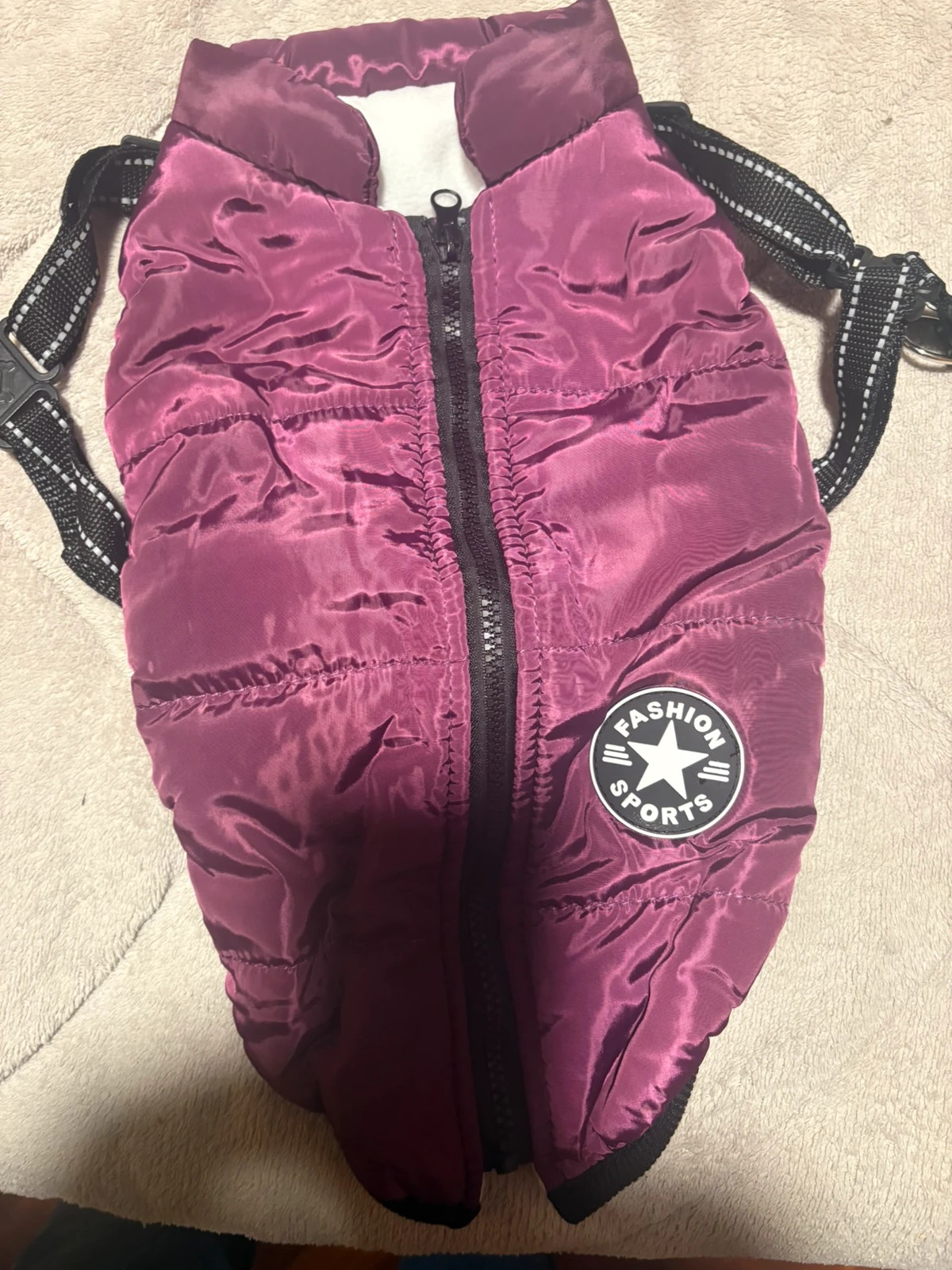 chaqueta perros acolchada con arnés integrado (amoi.d) – Local – taille M 3