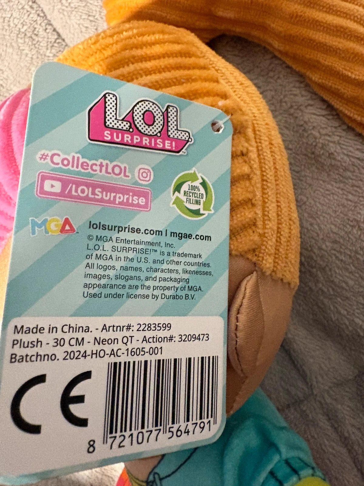 muñeca de peluche oficial de L.O.L. Surprise! (Amoi.act) – Action – taille 18-24 mois / 86 cm 5