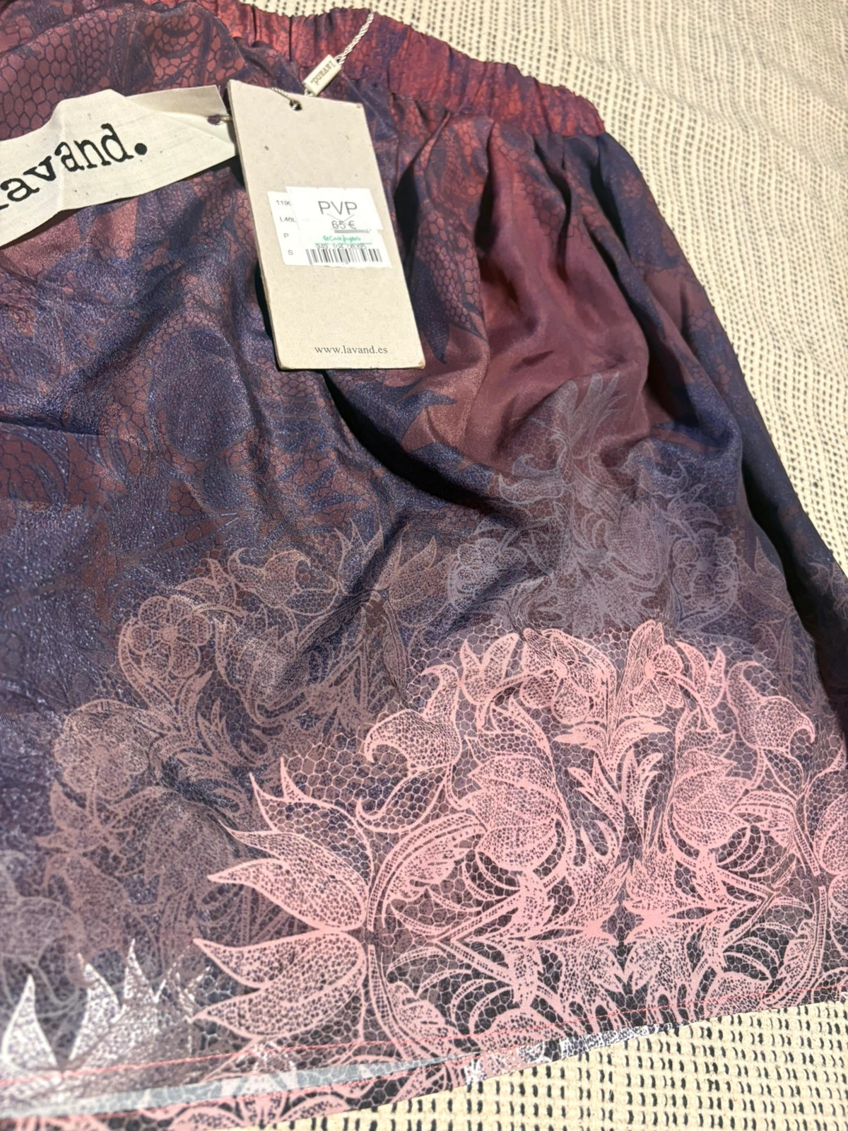 Minifalda lila estampado mandala talla S (amoi) – Lavand – taille S / 36 / 8 2