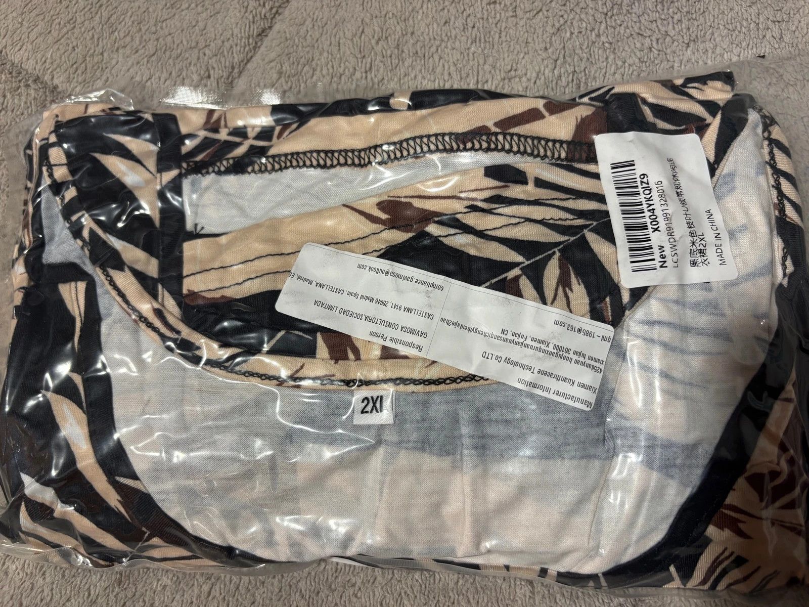 Vestido largo hawaiano talla 2XL (amoi) E – sin marca – taille XXL / 44 / 16 5
