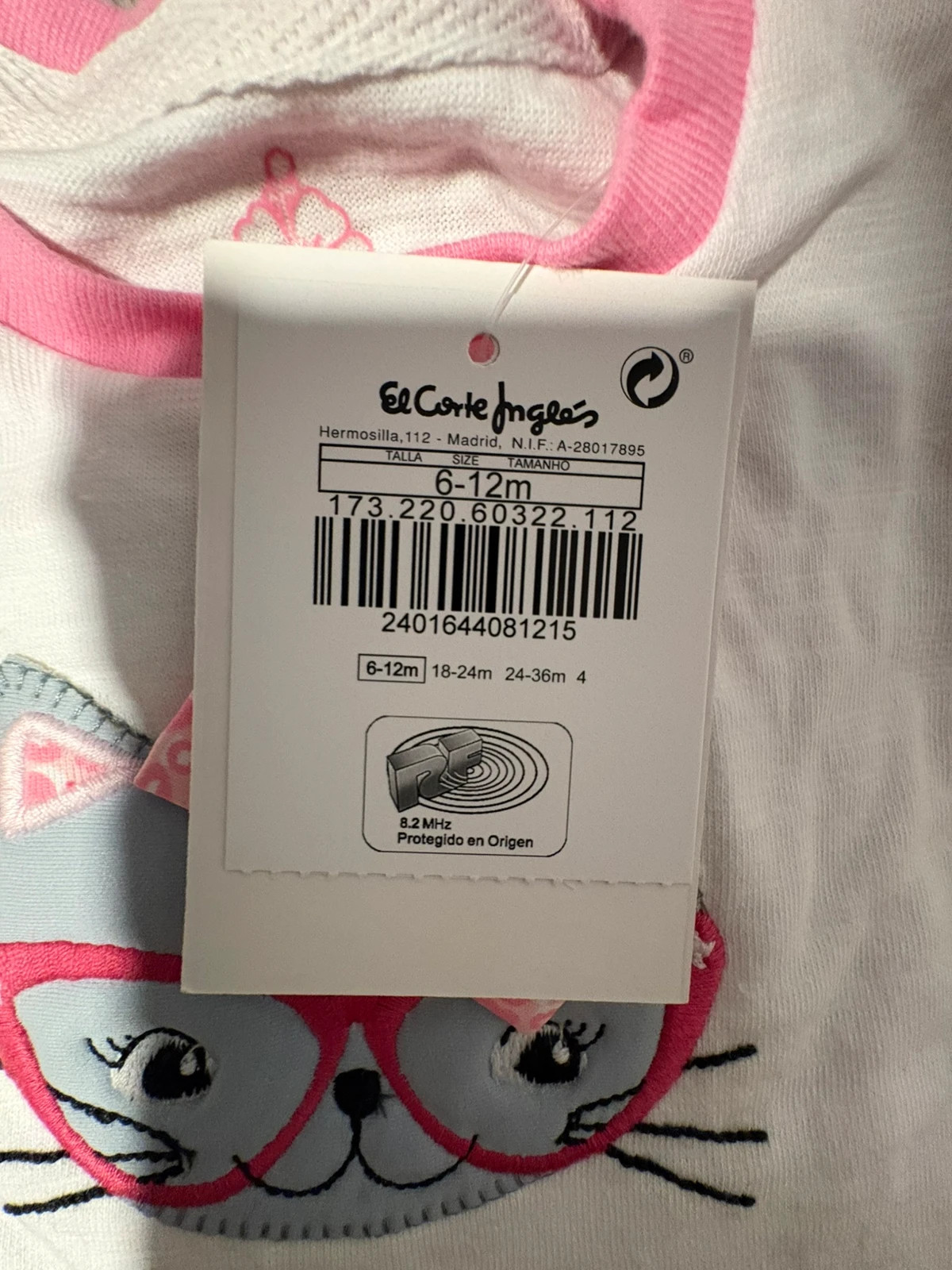 Camiseta gatita 6-12 meses (amoi) – B con B – taille 6-9 mois / 68 cm 3