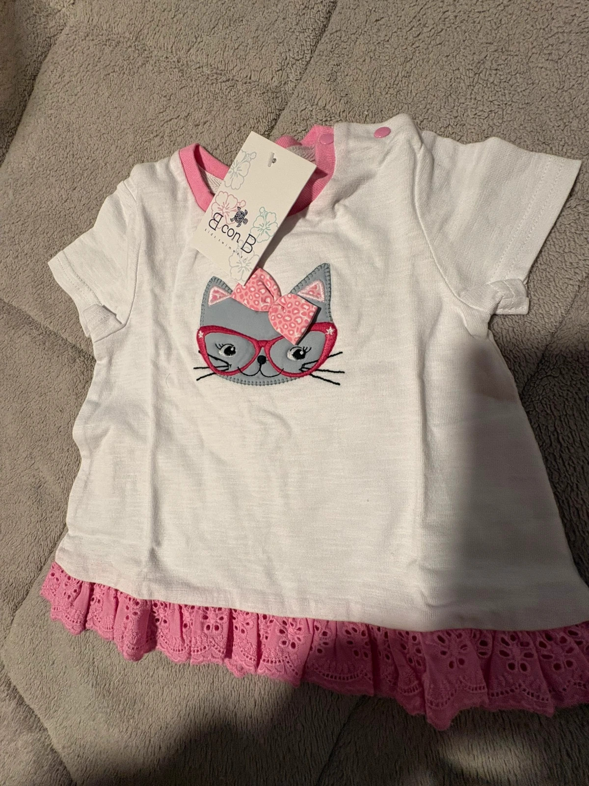 Camiseta gatita 6-12 meses (amoi) – B con B – taille 6-9 mois / 68 cm