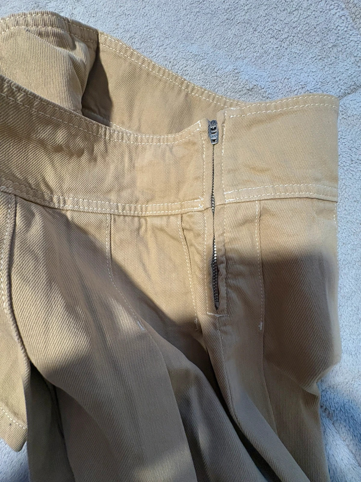 Faldita talla S corta tela vaquera beige (amoi.d) – ASOS – taille S / 36 / 8 5