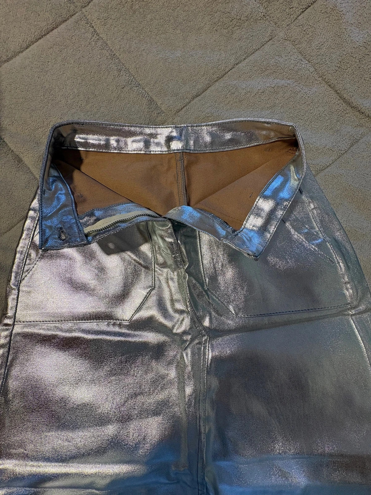 Falda larga plateada talla 36 (amoi.c) – sin marca – taille S / 36 / 8 4
