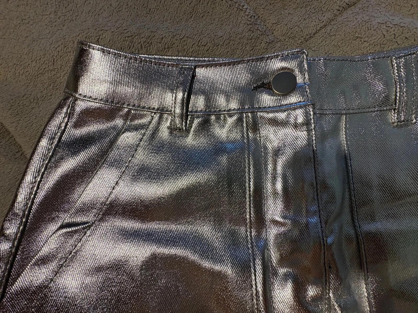 Falda larga plateada talla 36 (amoi.c) – sin marca – taille S / 36 / 8 5
