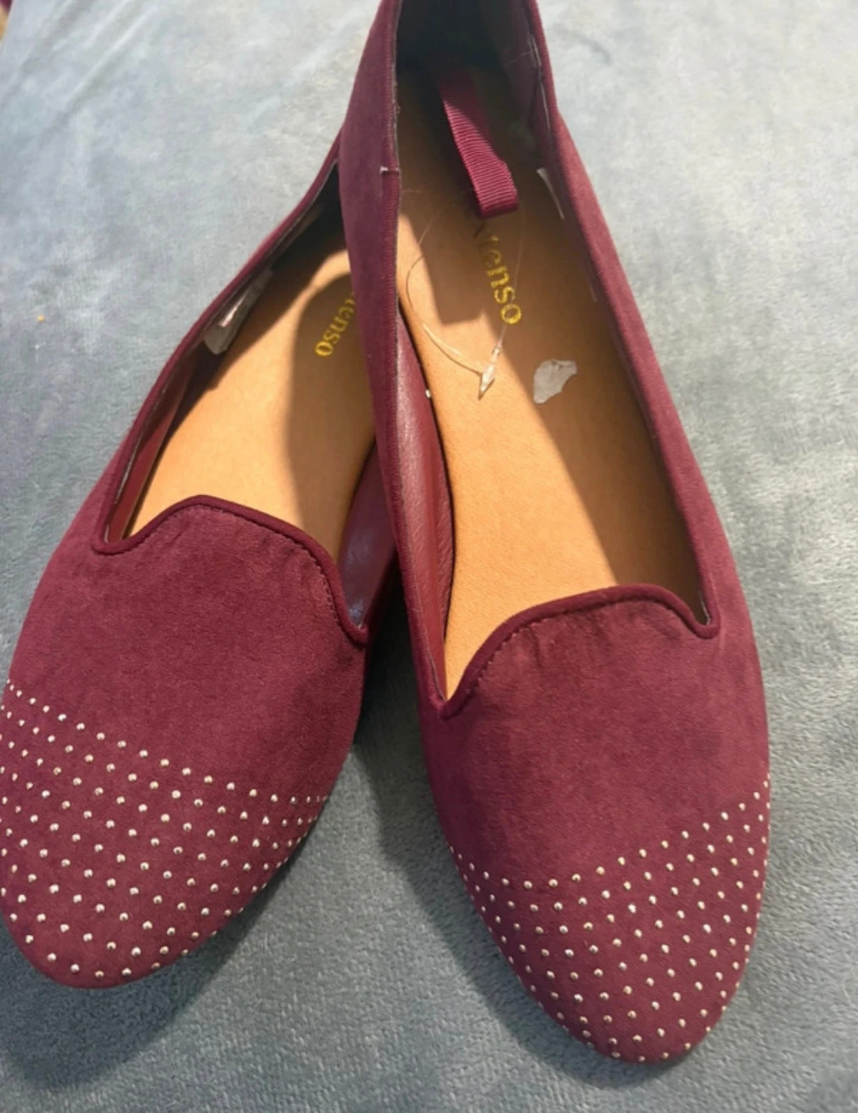 Bailarina granate con tachuelas en la puntera talla 41 (amoi.c) – In Extenso – taille 41 2
