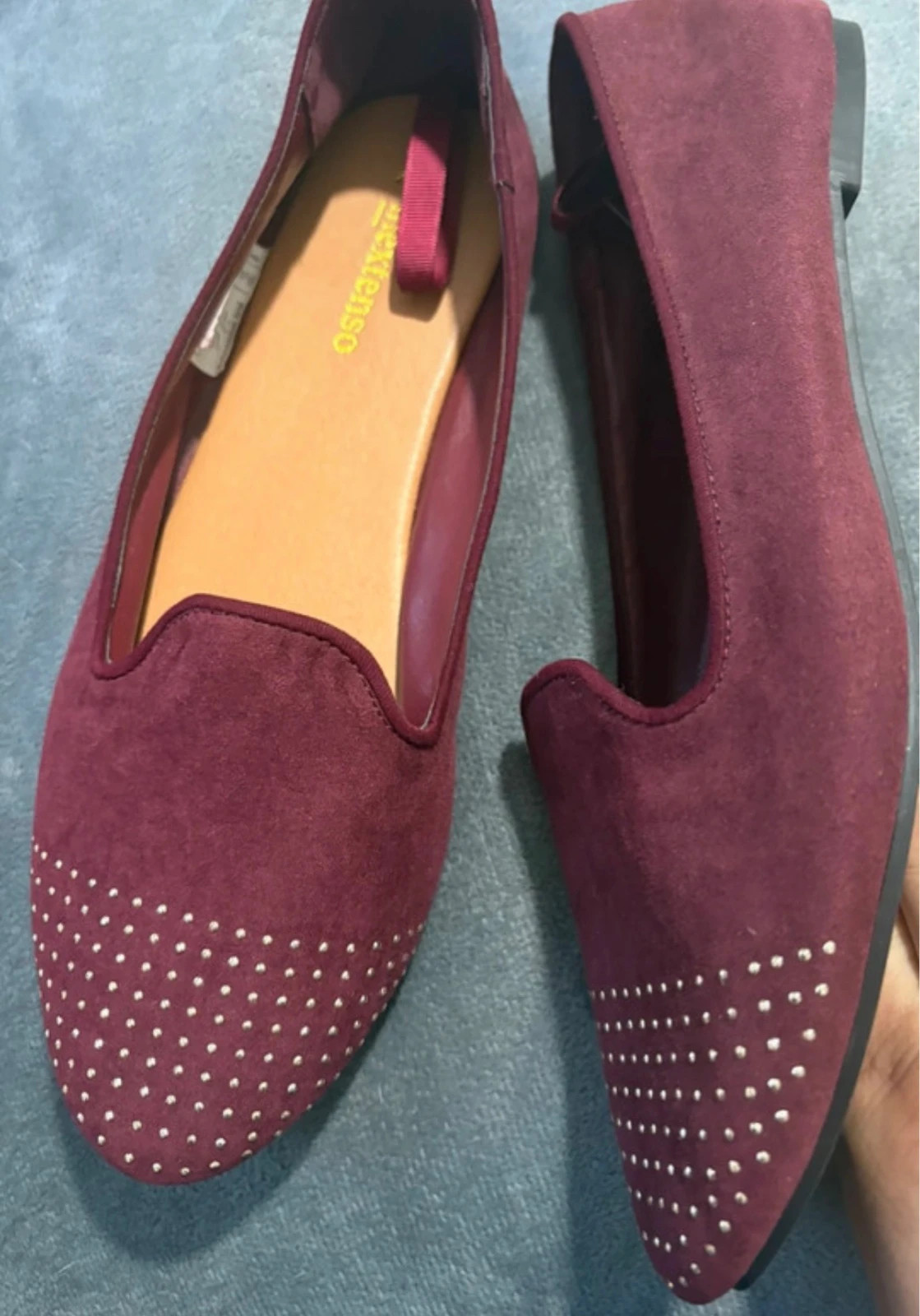 Bailarina granate con tachuelas en la puntera talla 41 (amoi.c) – In Extenso – taille 41 3
