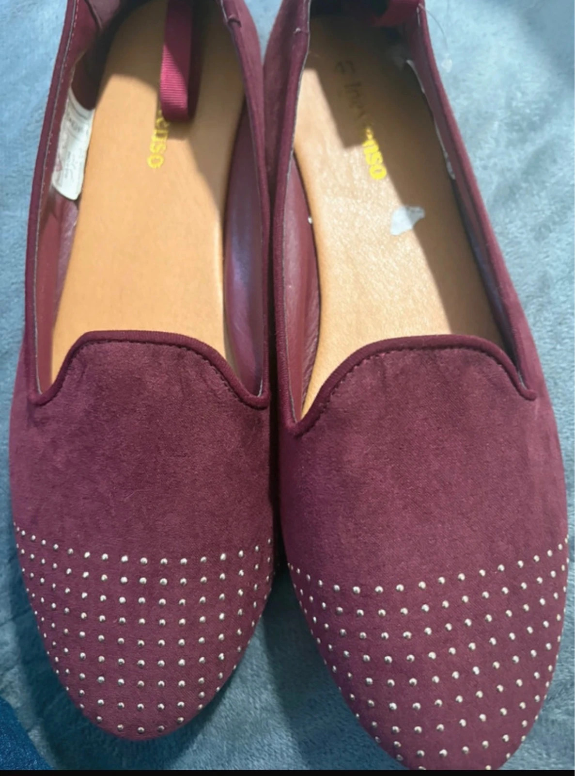 Bailarina granate con tachuelas en la puntera talla 41 (amoi.c) – In Extenso – taille 41 4