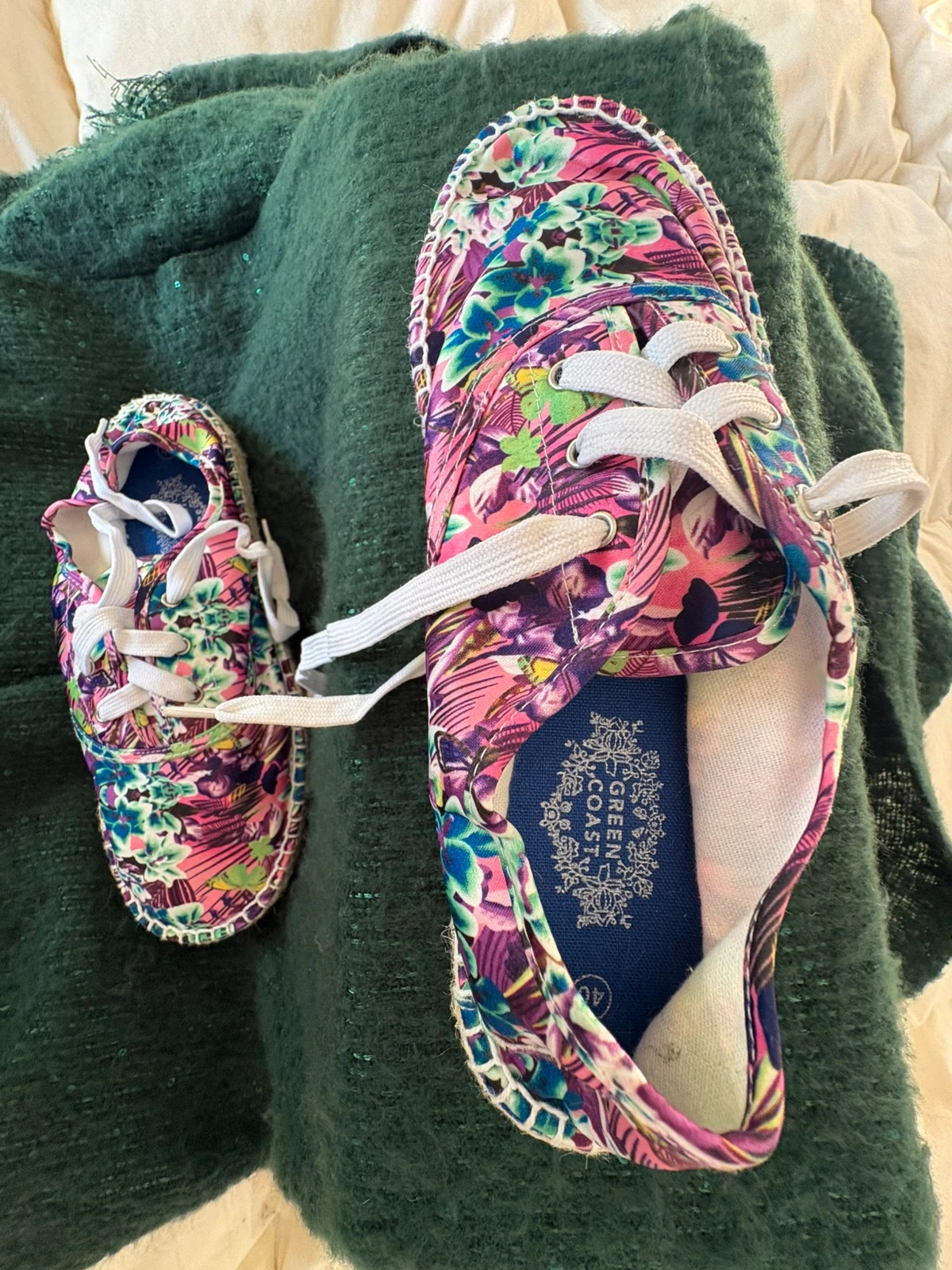 Alpargatas coloridas de talla 40 (amoi) – Green Coast – taille 40 2