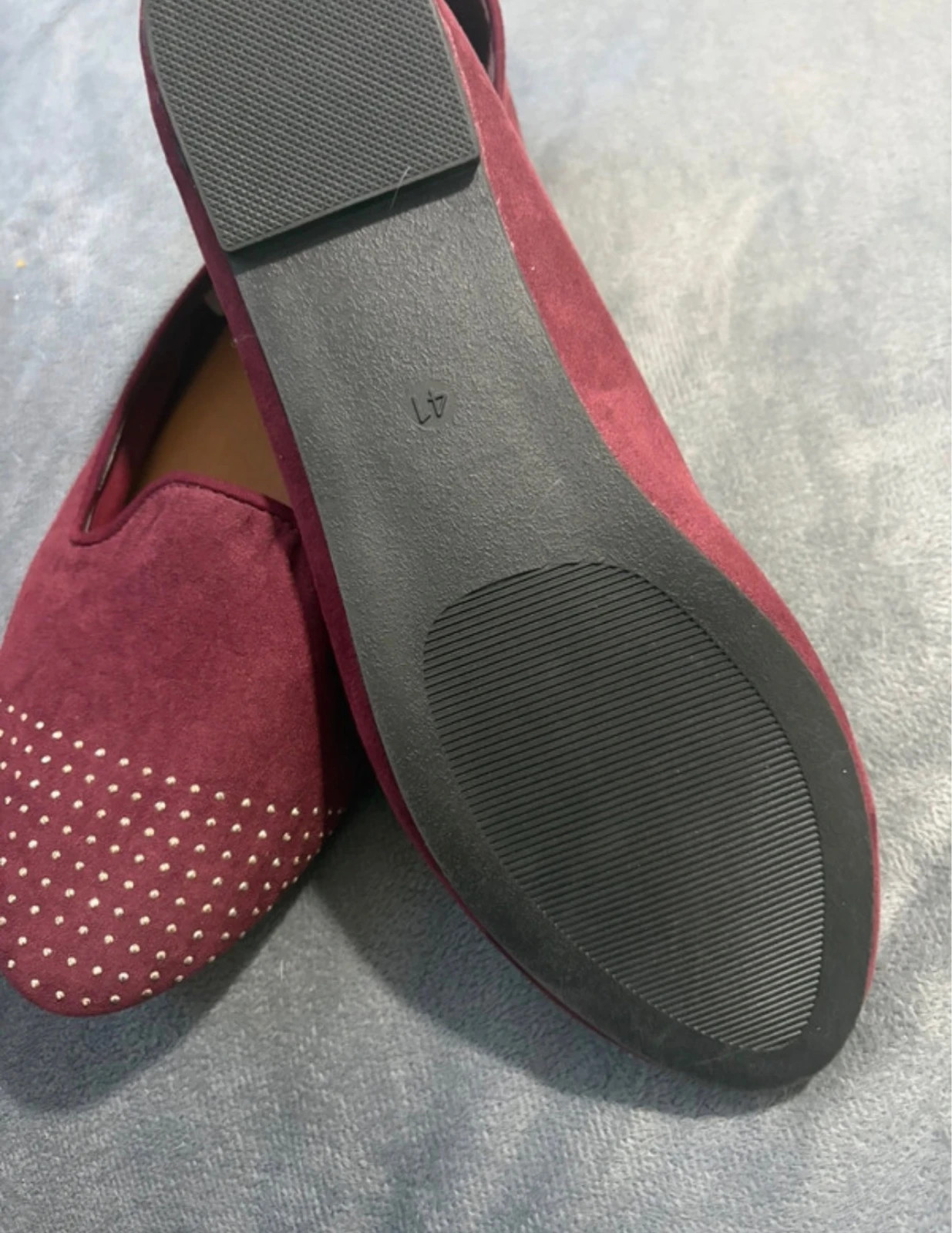 Bailarina granate con tachuelas en la puntera talla 41 (amoi.c) – In Extenso – taille 41